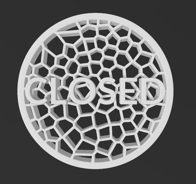 Open closed Sign 3D print model_38