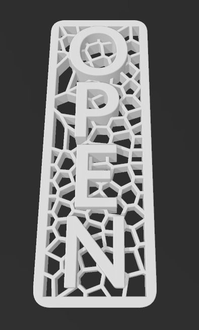Open closed Sign 3D print model_28