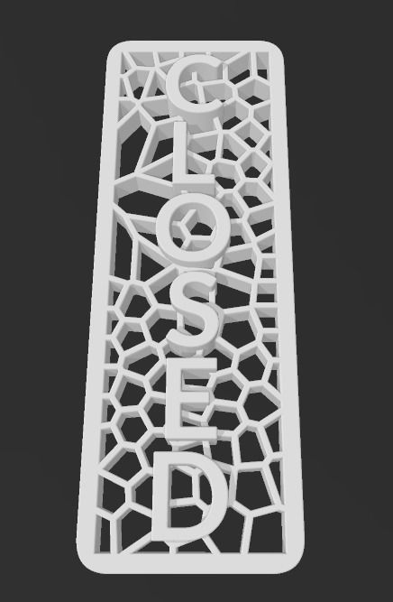 Open closed Sign 3D print model_41