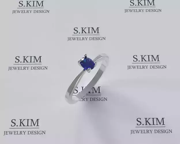 Engage ring with oval diamond