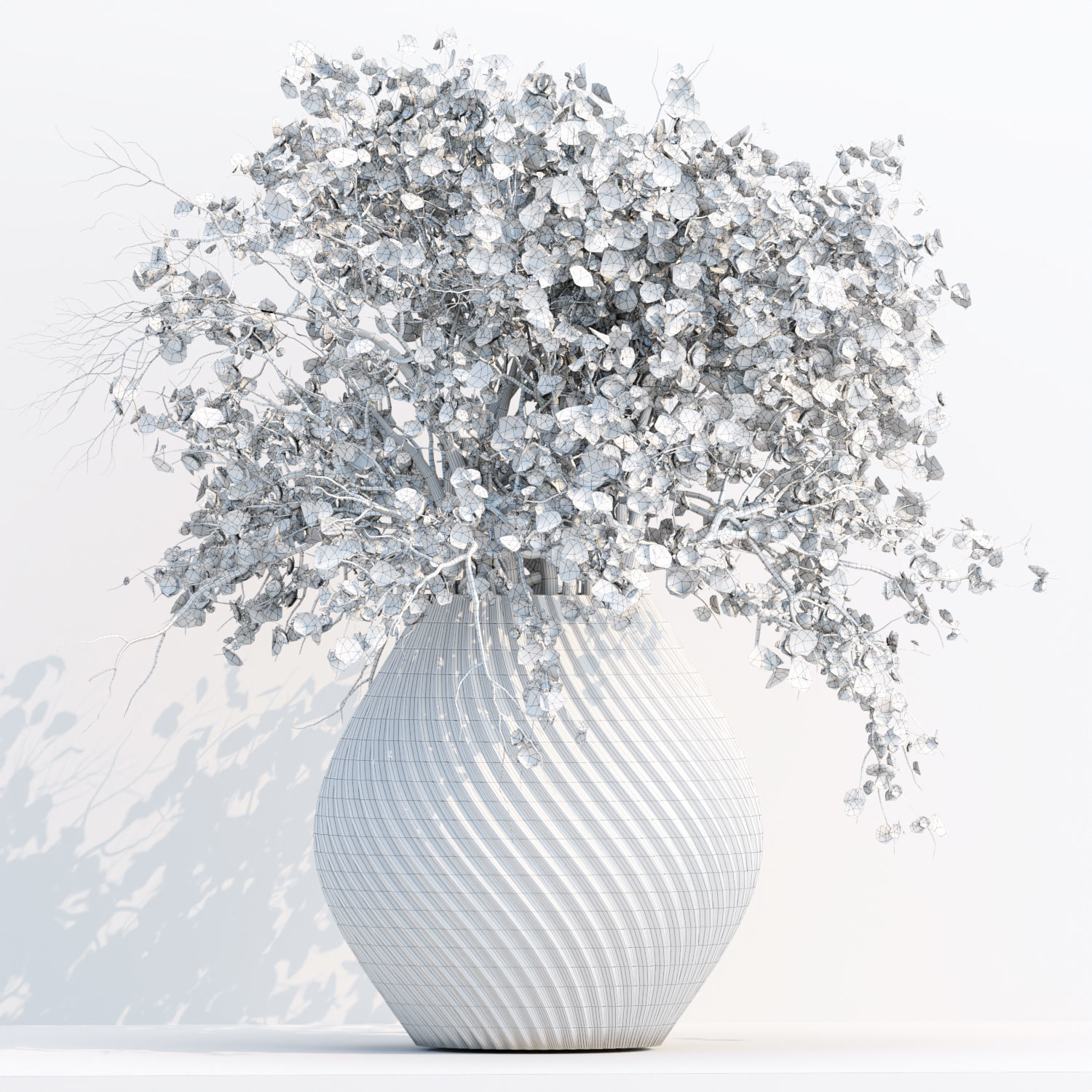 Bouquet in vase vol 149 3D model_3