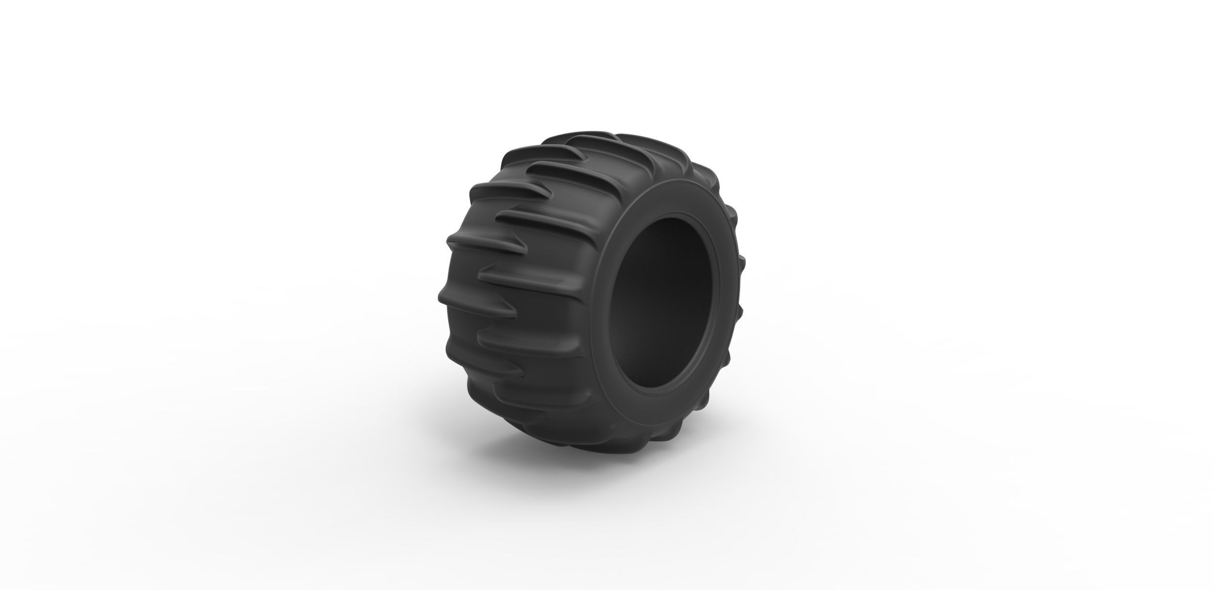 Dune buggy rear tire 10 Scale 1 to 25 3D print model_1