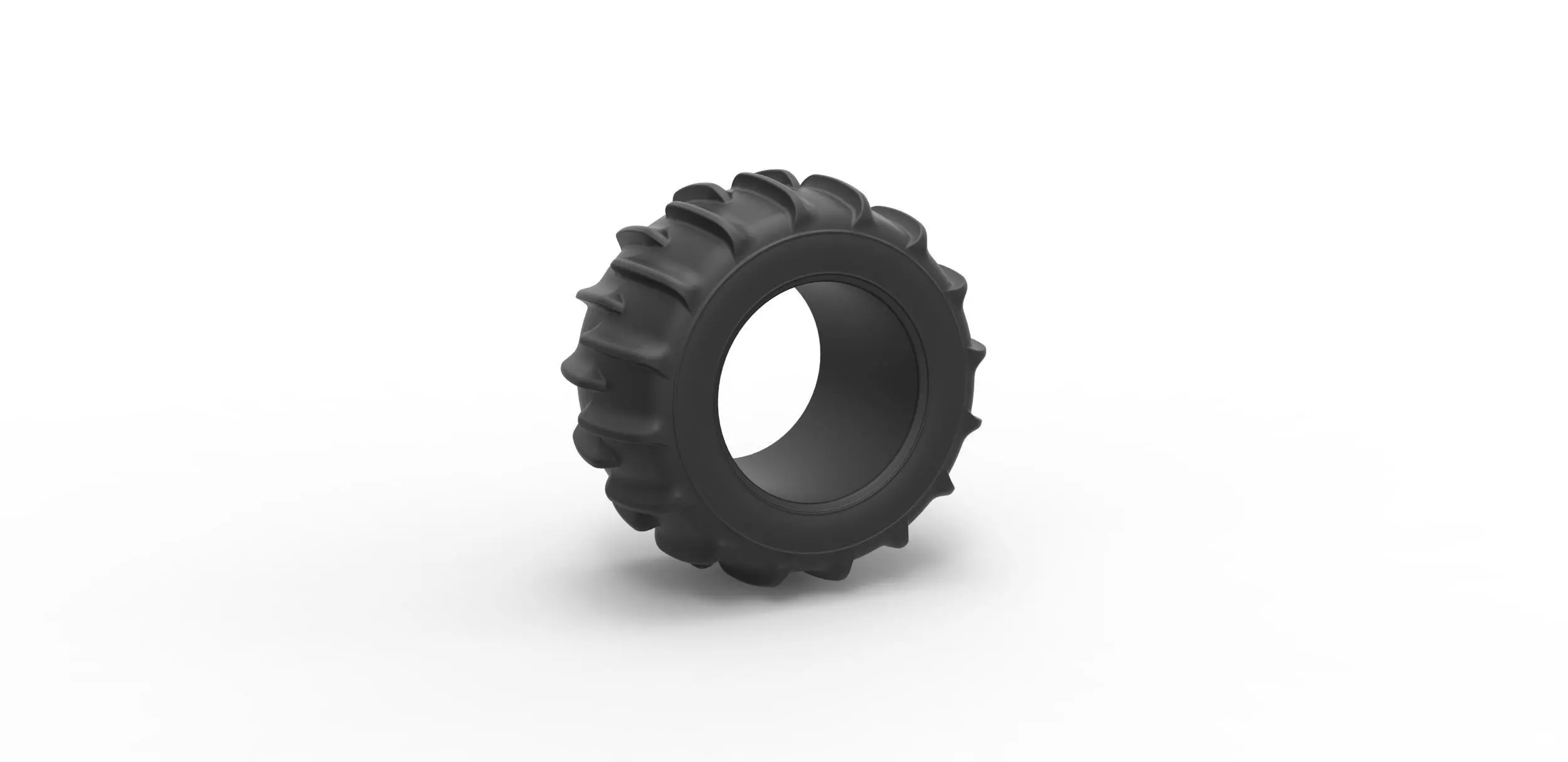 Dune buggy rear tire 10 Scale 1 to 25 3D print model_0