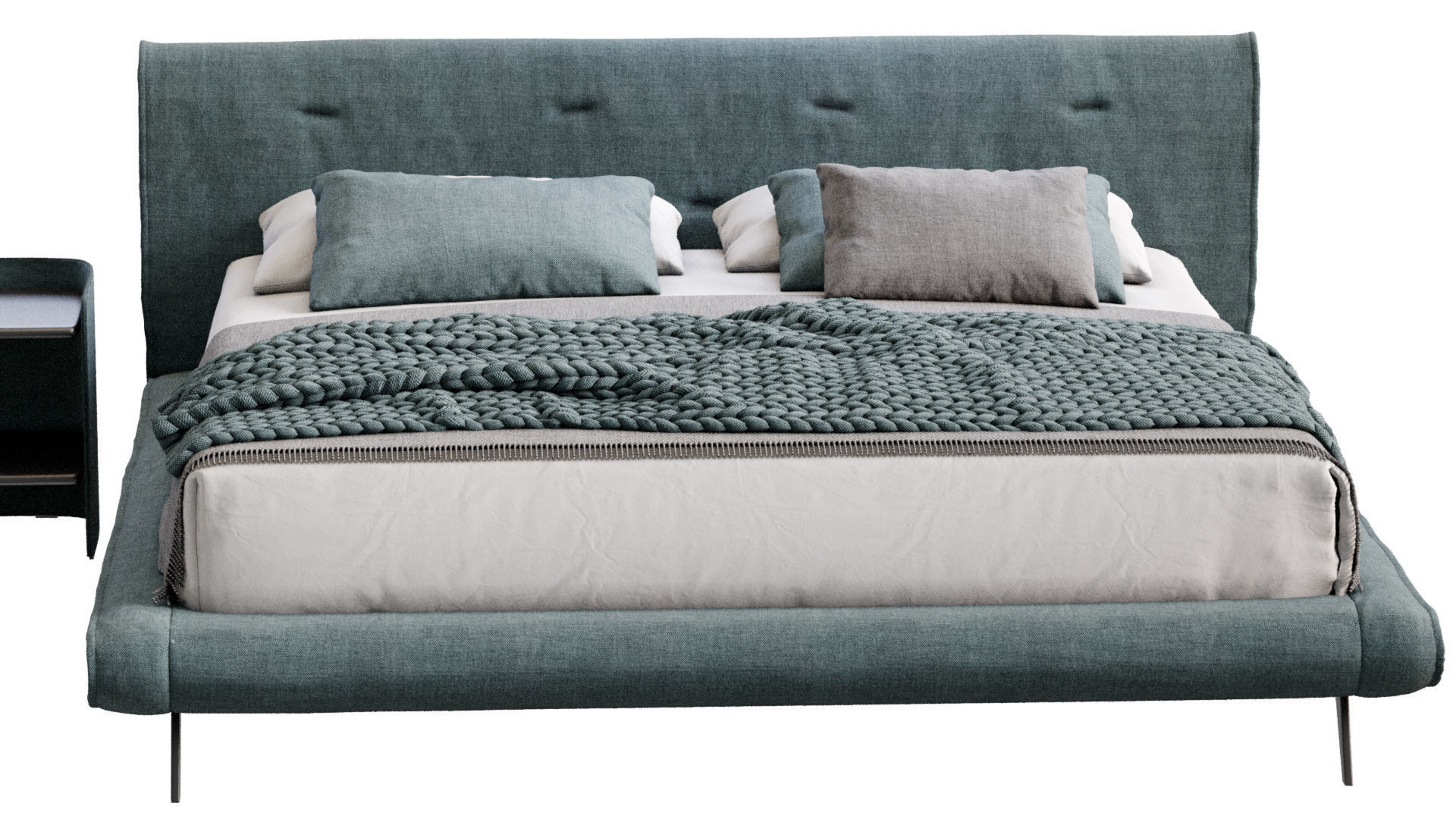 Saddle Bed By Bonaldo 3D model_10