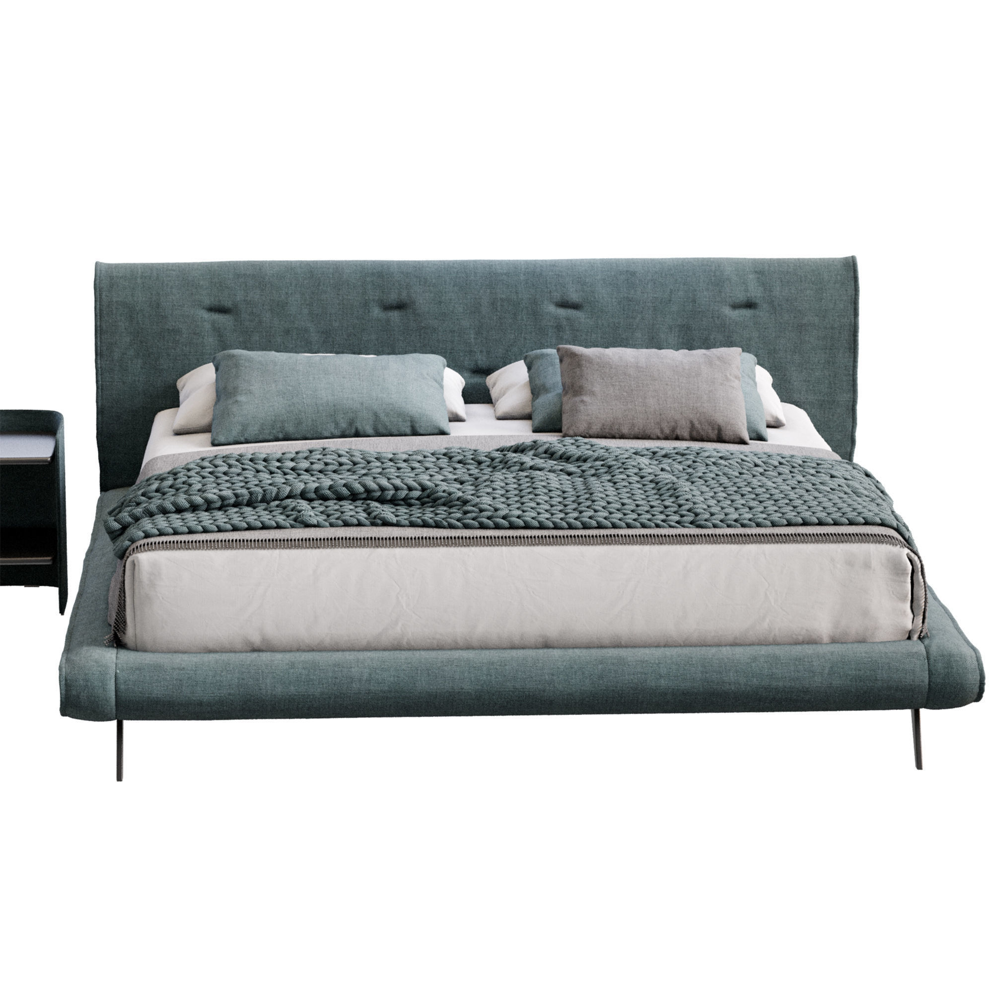 Saddle Bed By Bonaldo 3D model_8