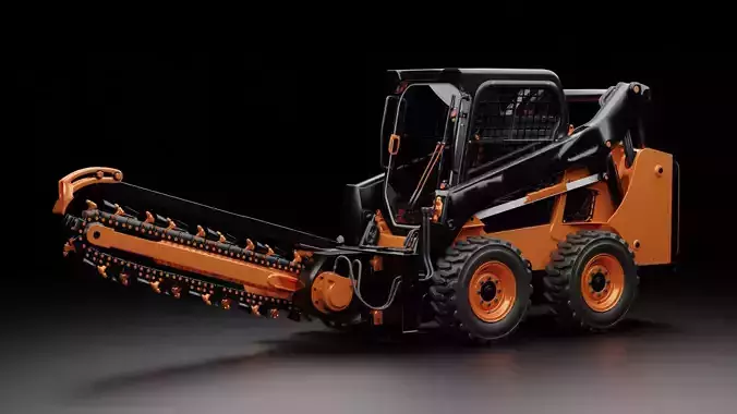 Compact Wheel Loader with Trencher