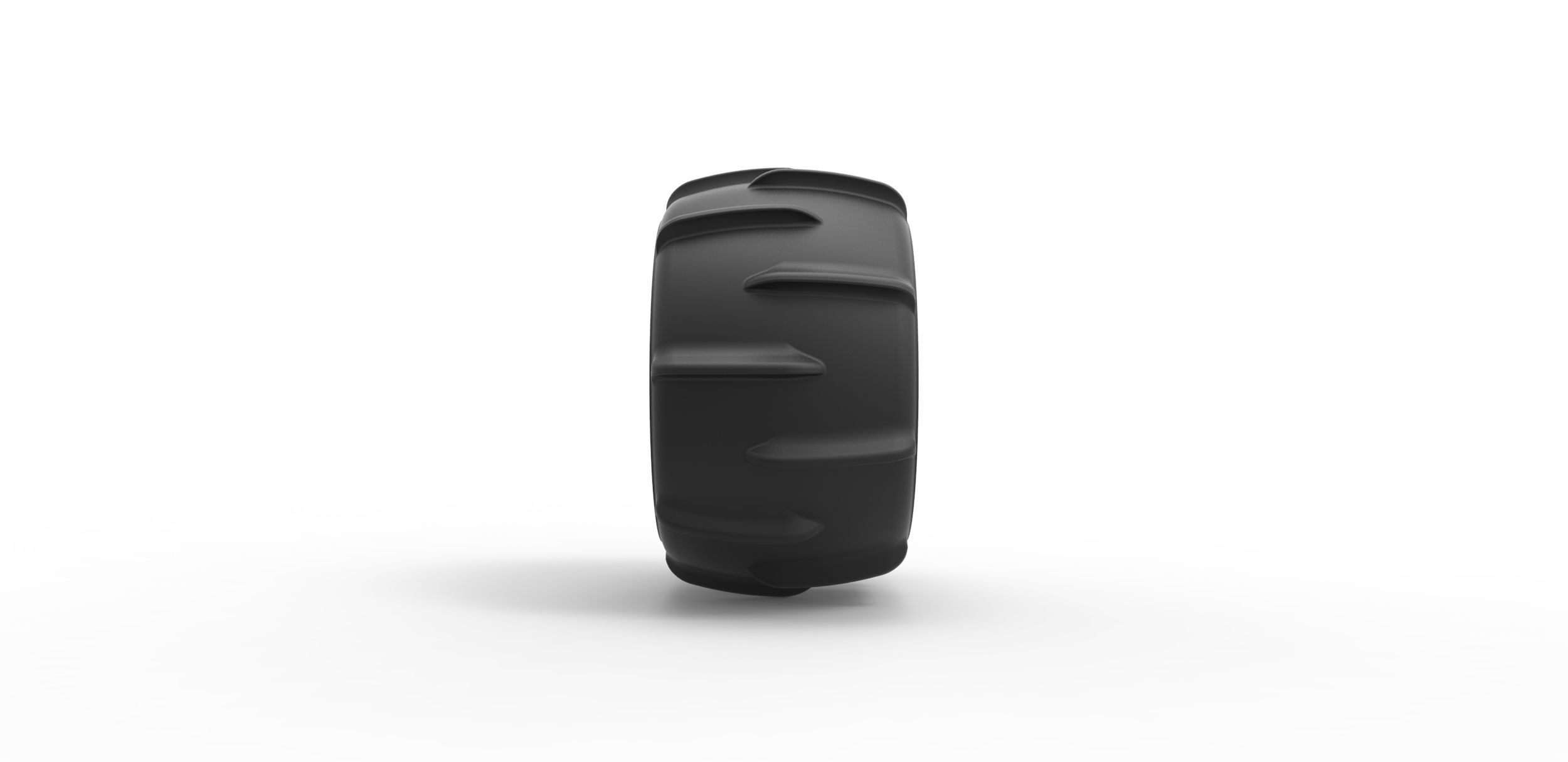 Dune buggy rear tire 11 Scale 1 to 25 3D print model_3