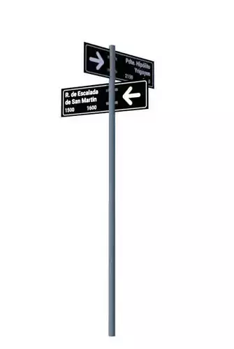 nomenclador two street signs pointing