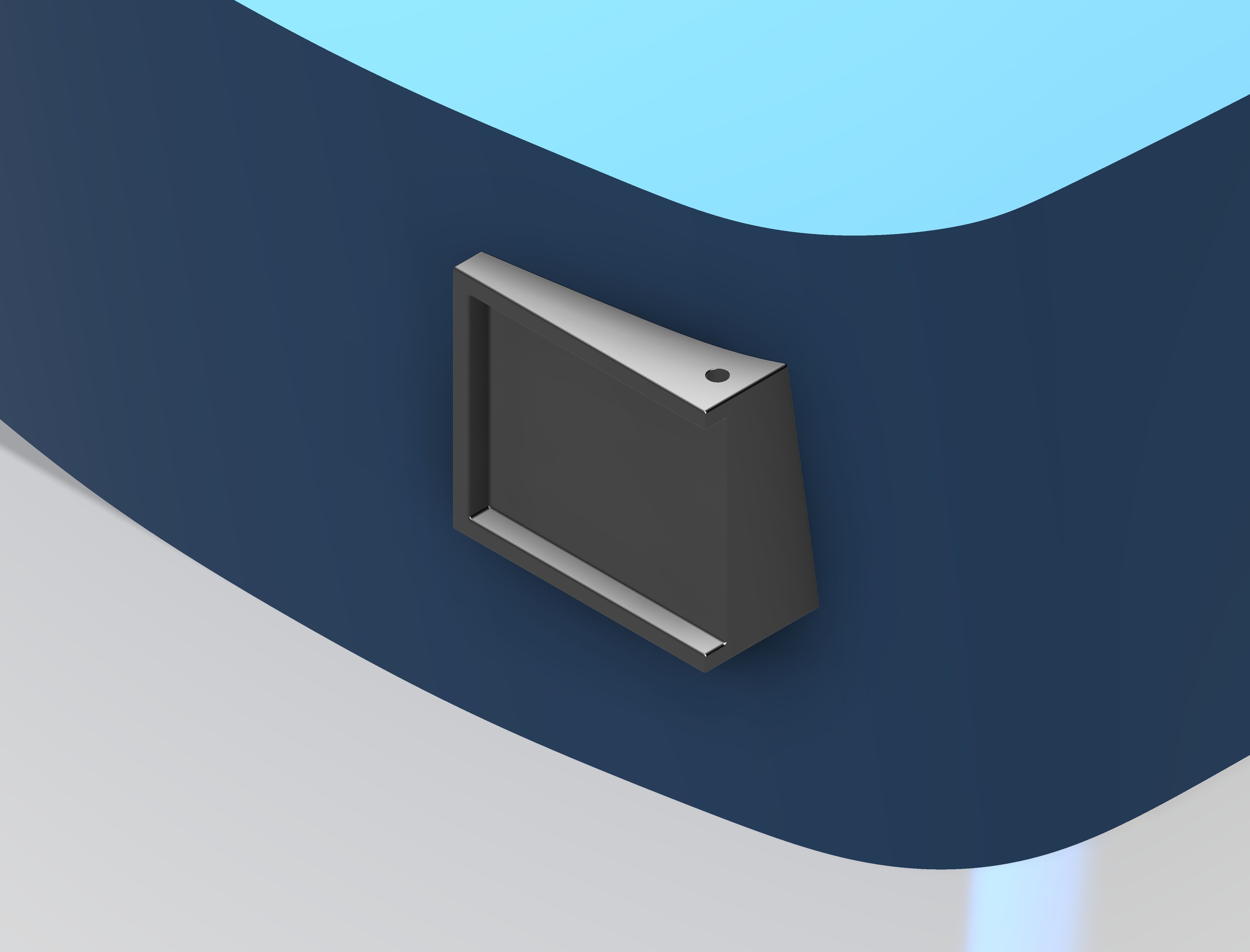 Adapter for Receiver Mounting on EV800 and EV800D 3D print model_3