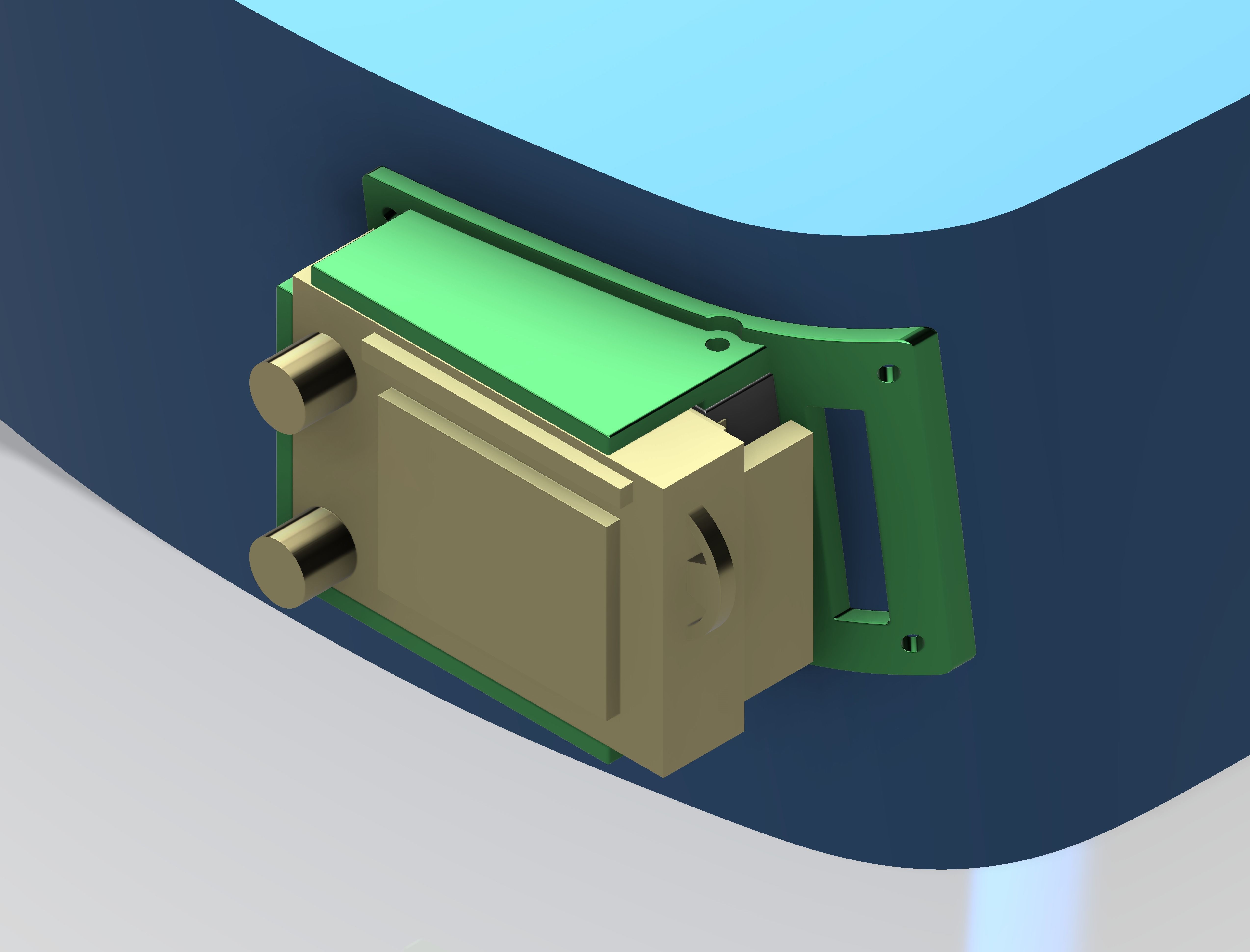 Adapter for Receiver Mounting on EV800 and EV800D 3D print model_1