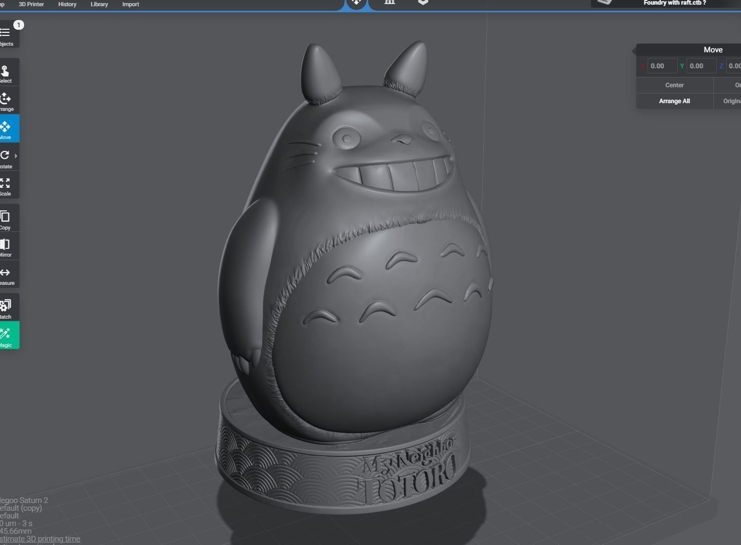 Totoro 3d print Files 3D print model_1