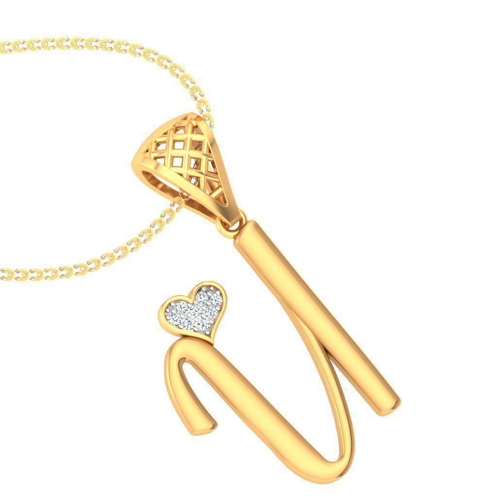 alphabet pendants 3d model 3D print model_67