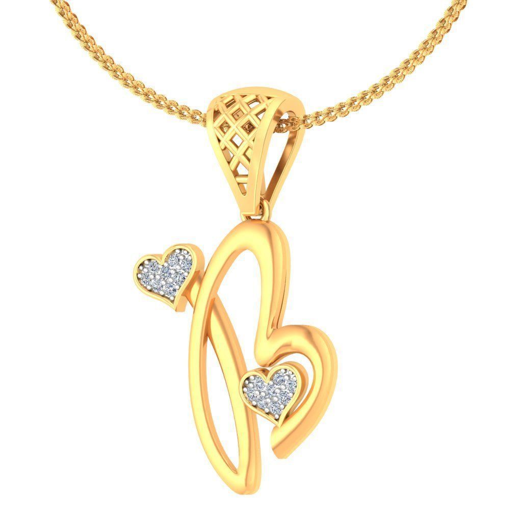 alphabet pendants 3d model 3D print model_56