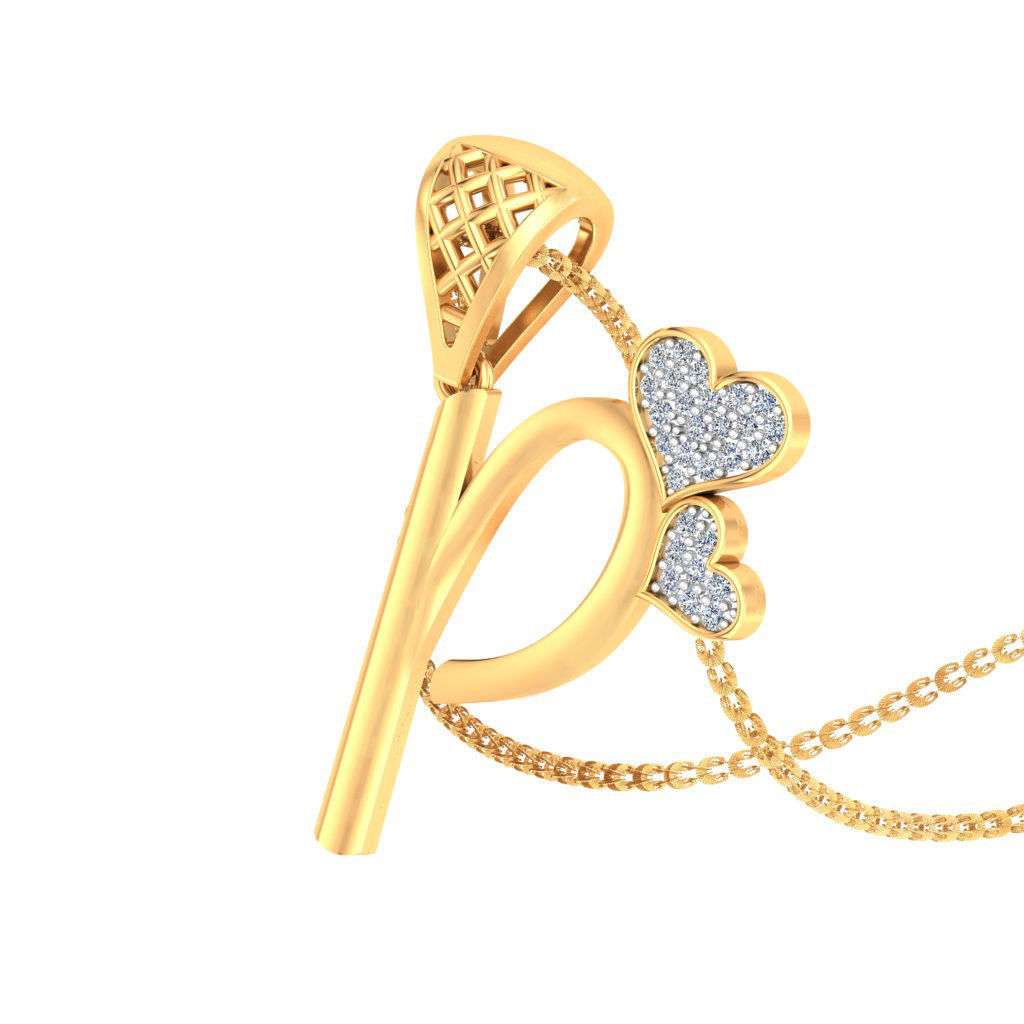 alphabet pendants 3d model 3D print model_39