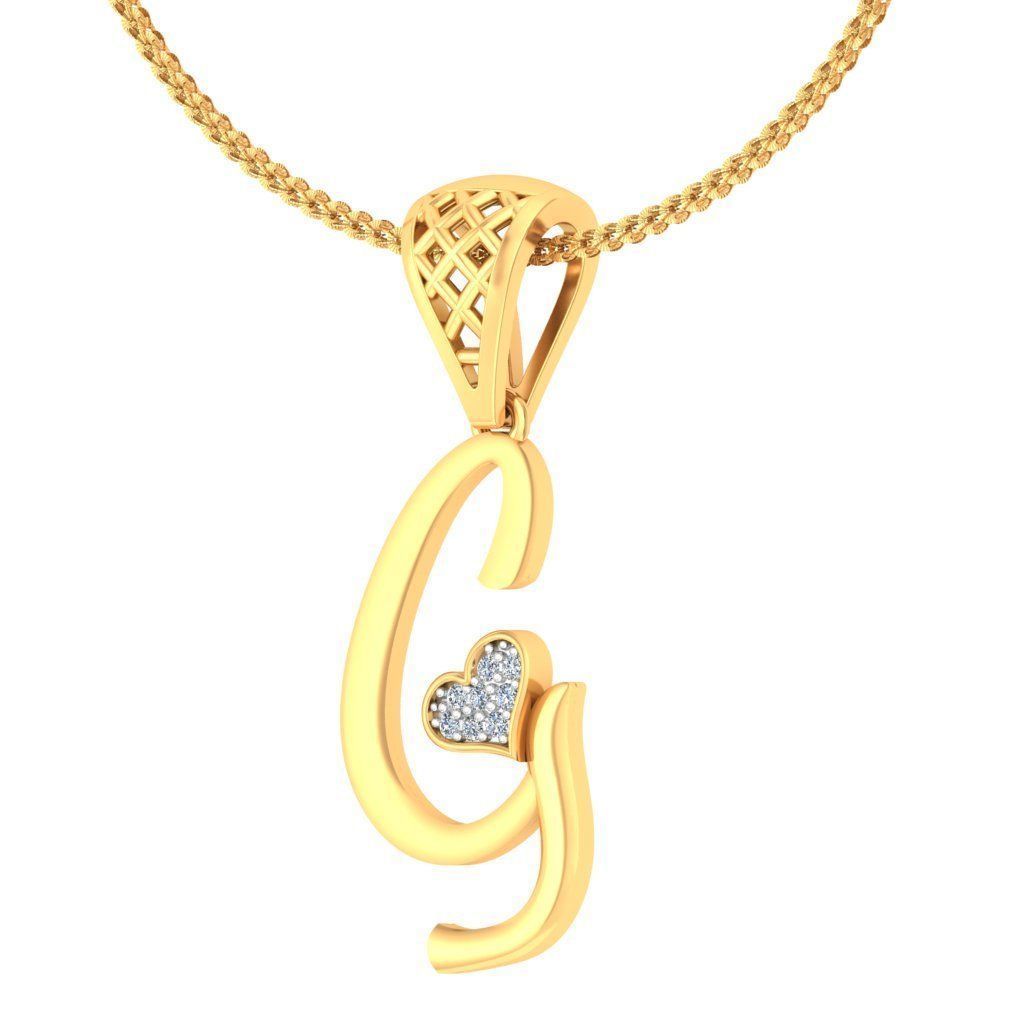 alphabet pendants 3d model 3D print model_96