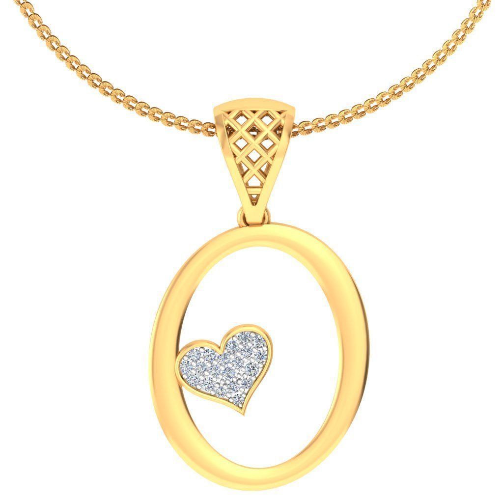 alphabet pendants 3d model 3D print model_30