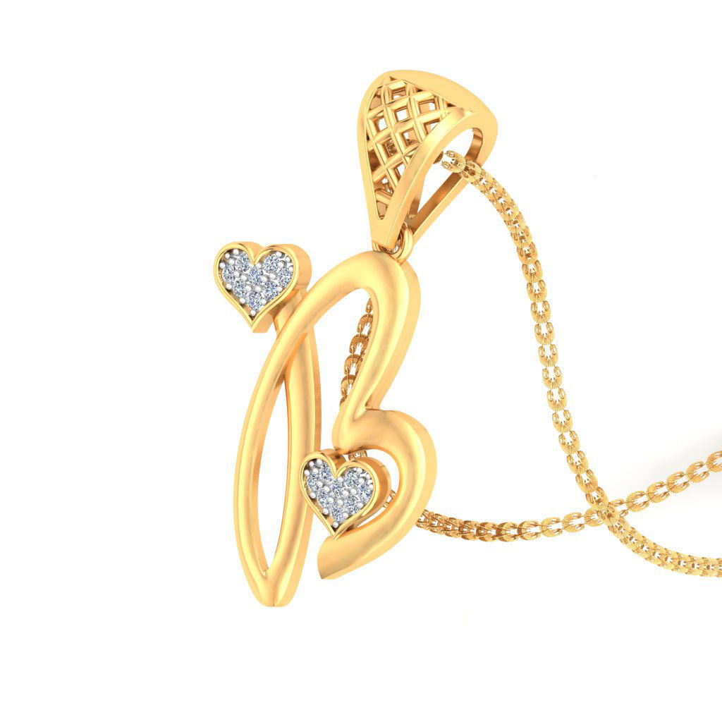 alphabet pendants 3d model 3D print model_59