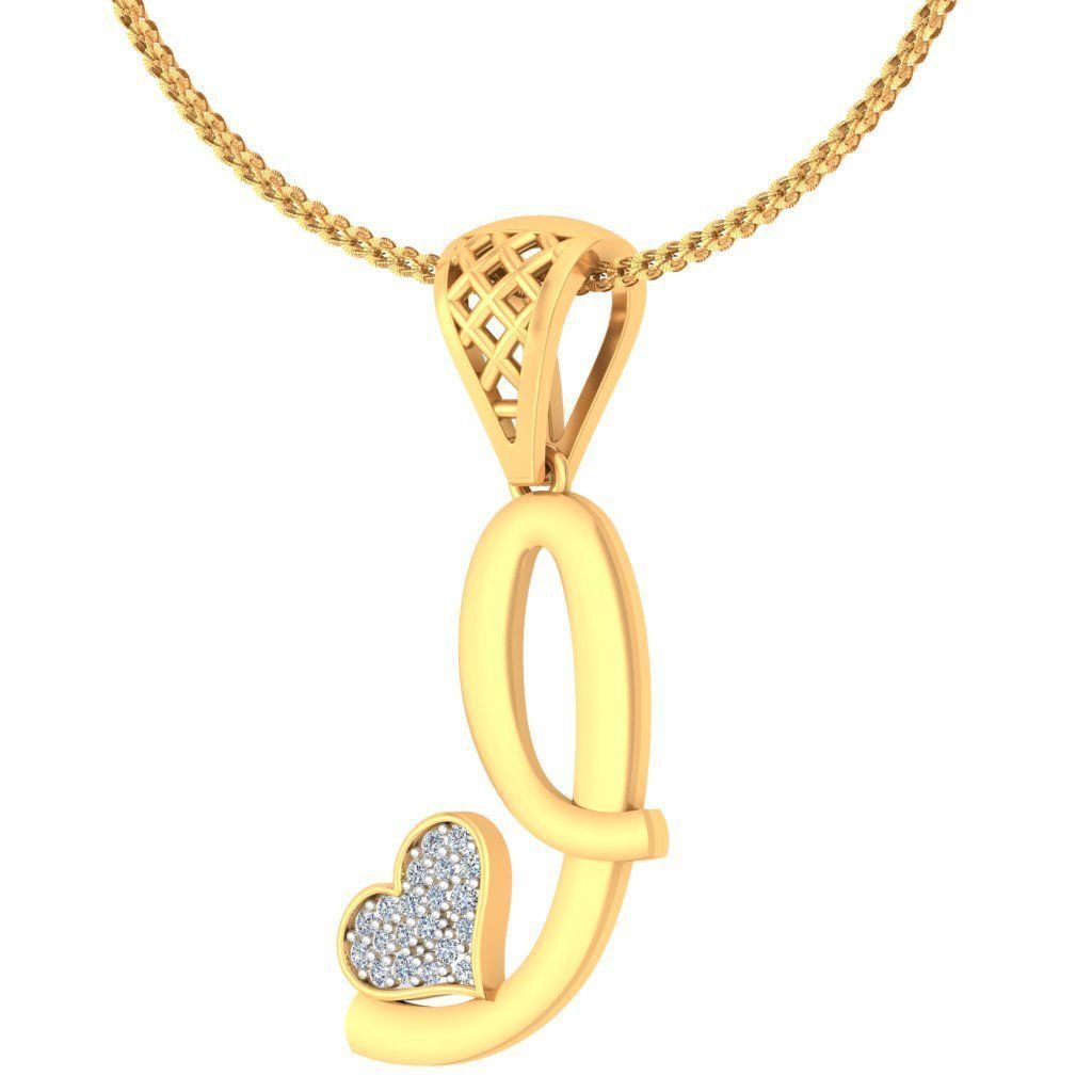 alphabet pendants 3d model 3D print model_106