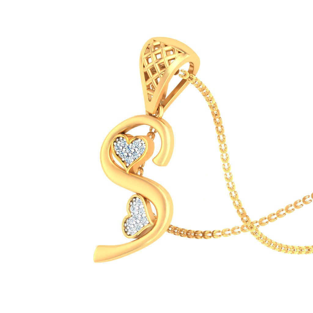 alphabet pendants 3d model 3D print model_54