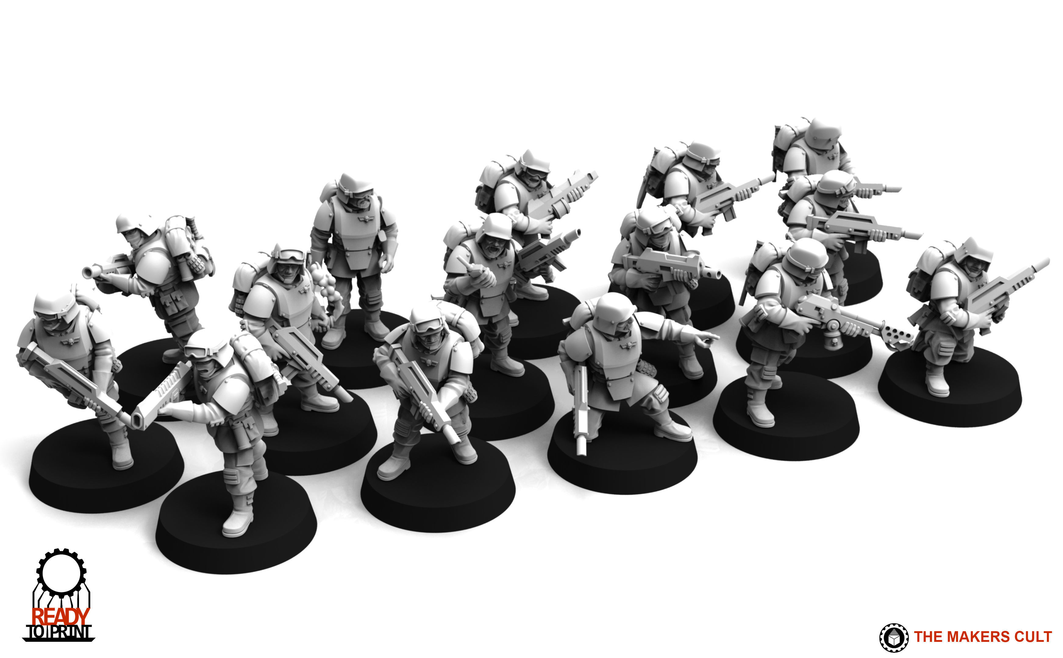 Universal Guard - Infantry Builder 3D print model_10