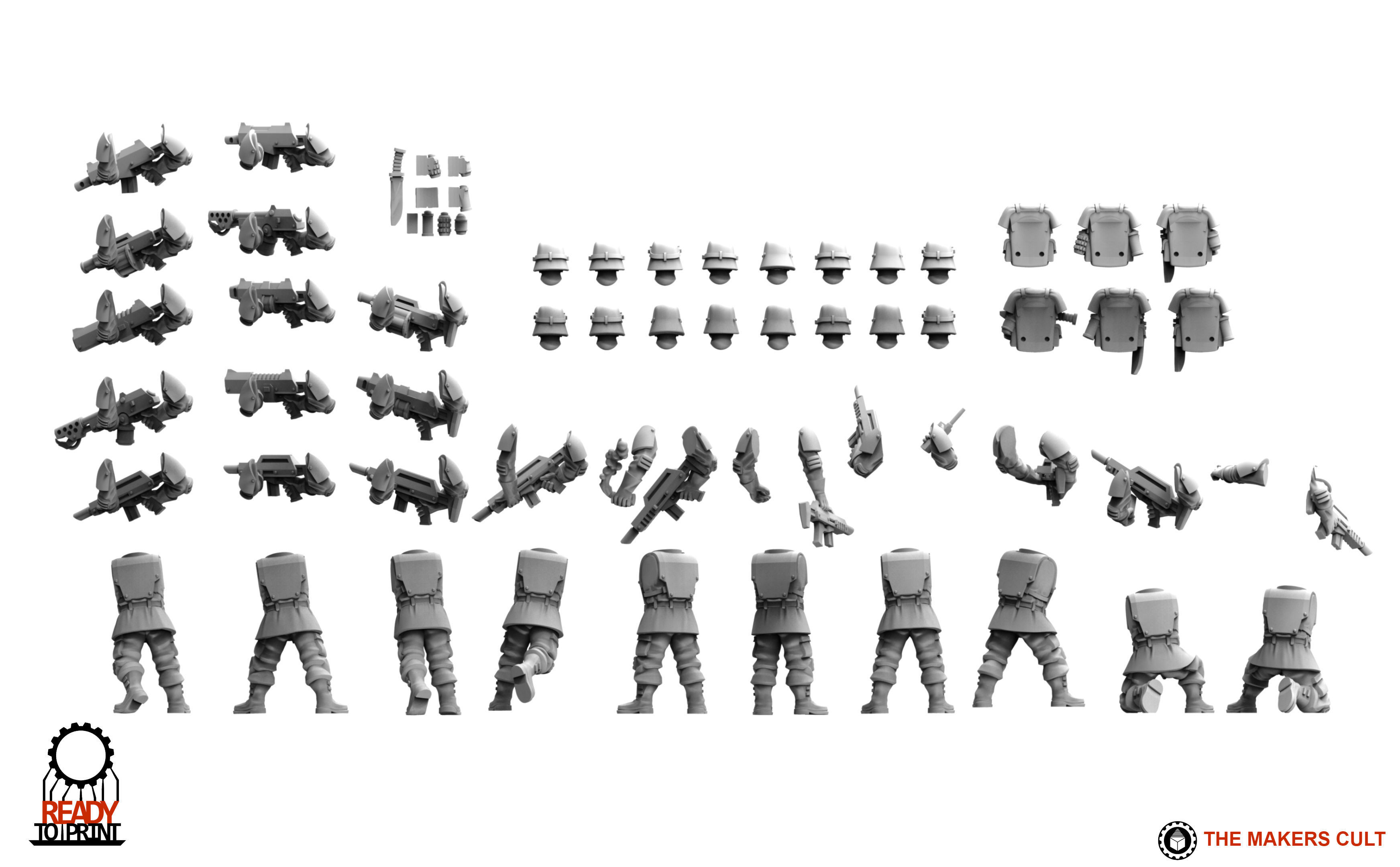 Universal Guard - Infantry Builder 3D print model_16