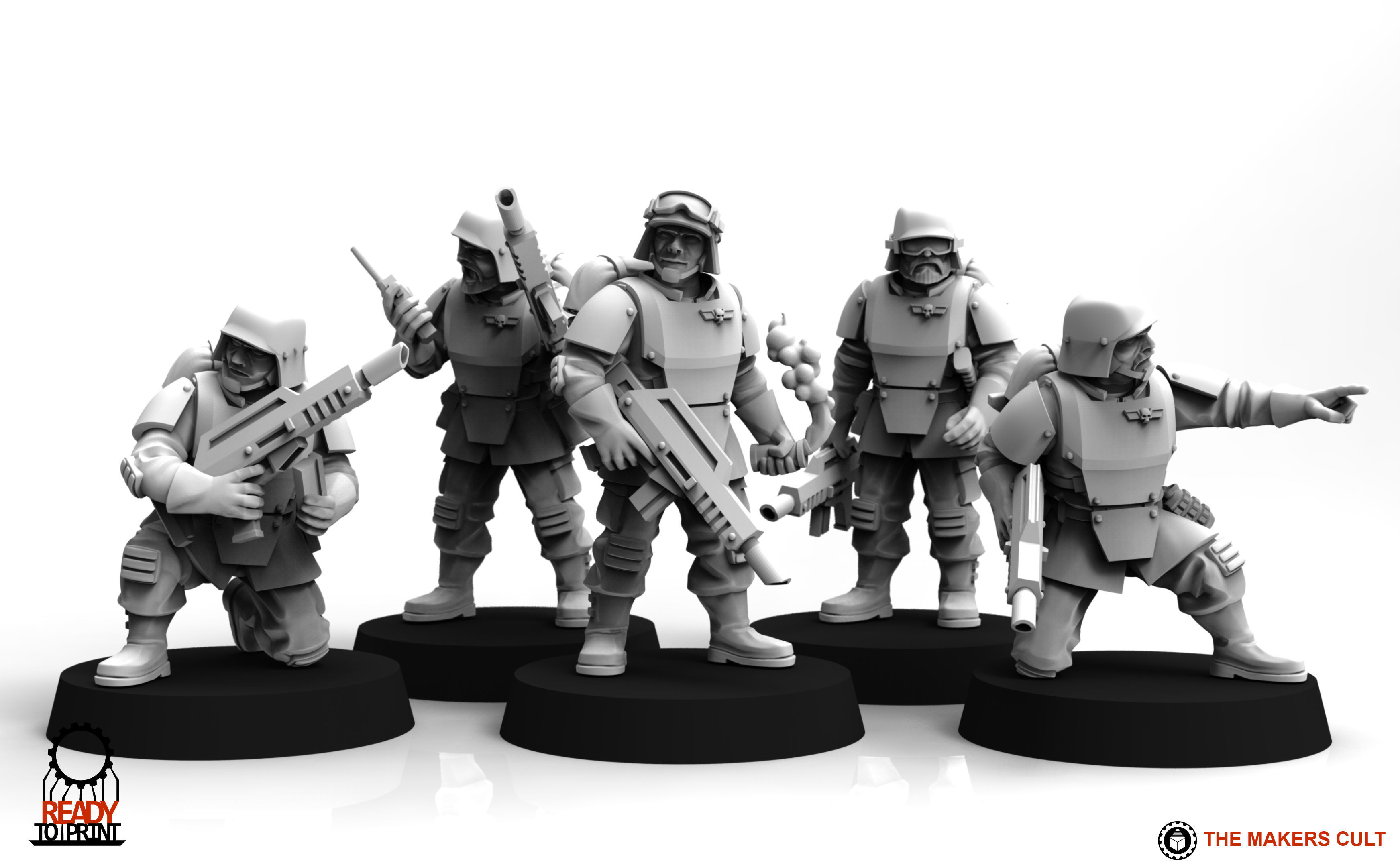Universal Guard - Infantry Builder 3D print model_14