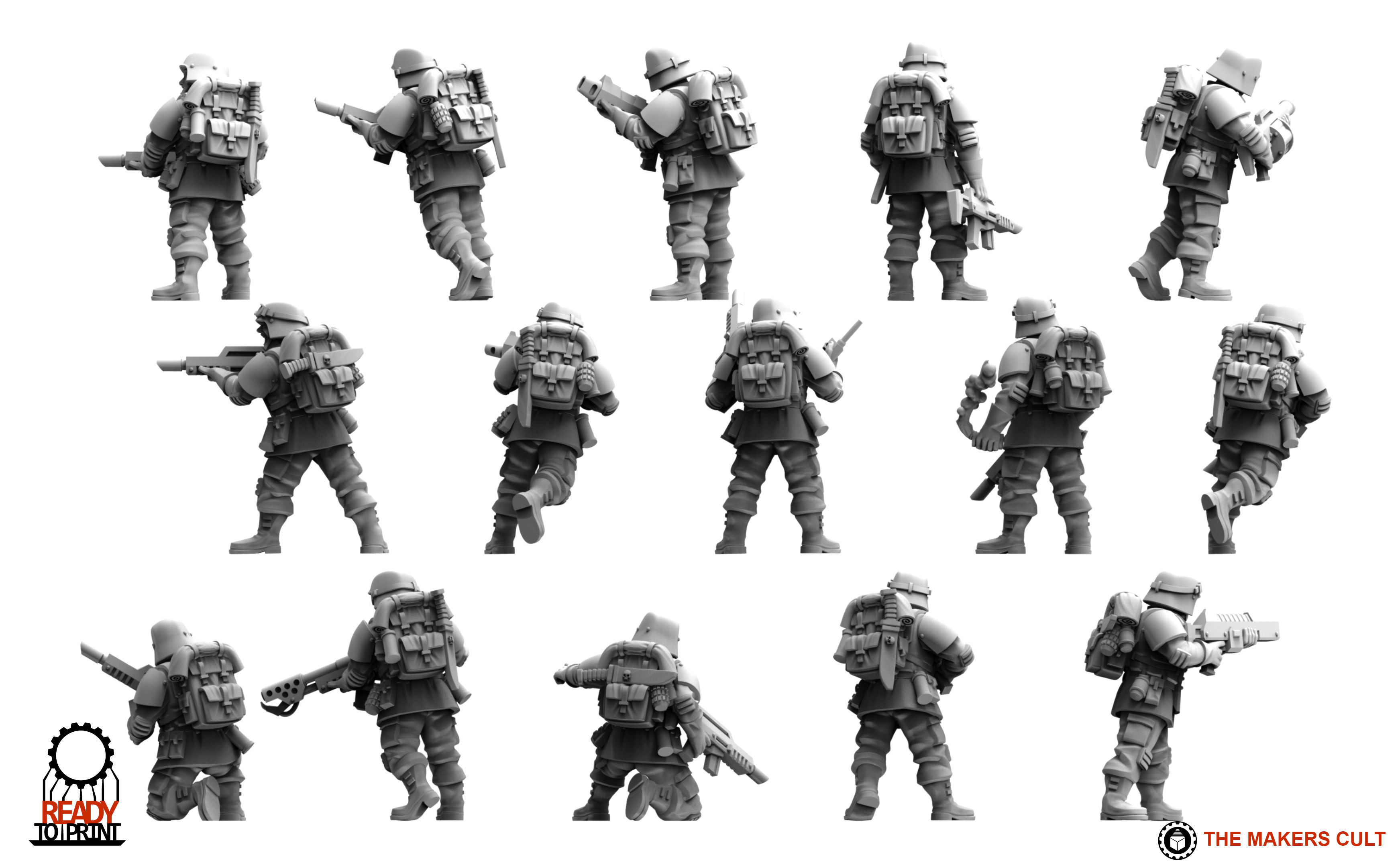 Universal Guard - Infantry Builder 3D print model_18