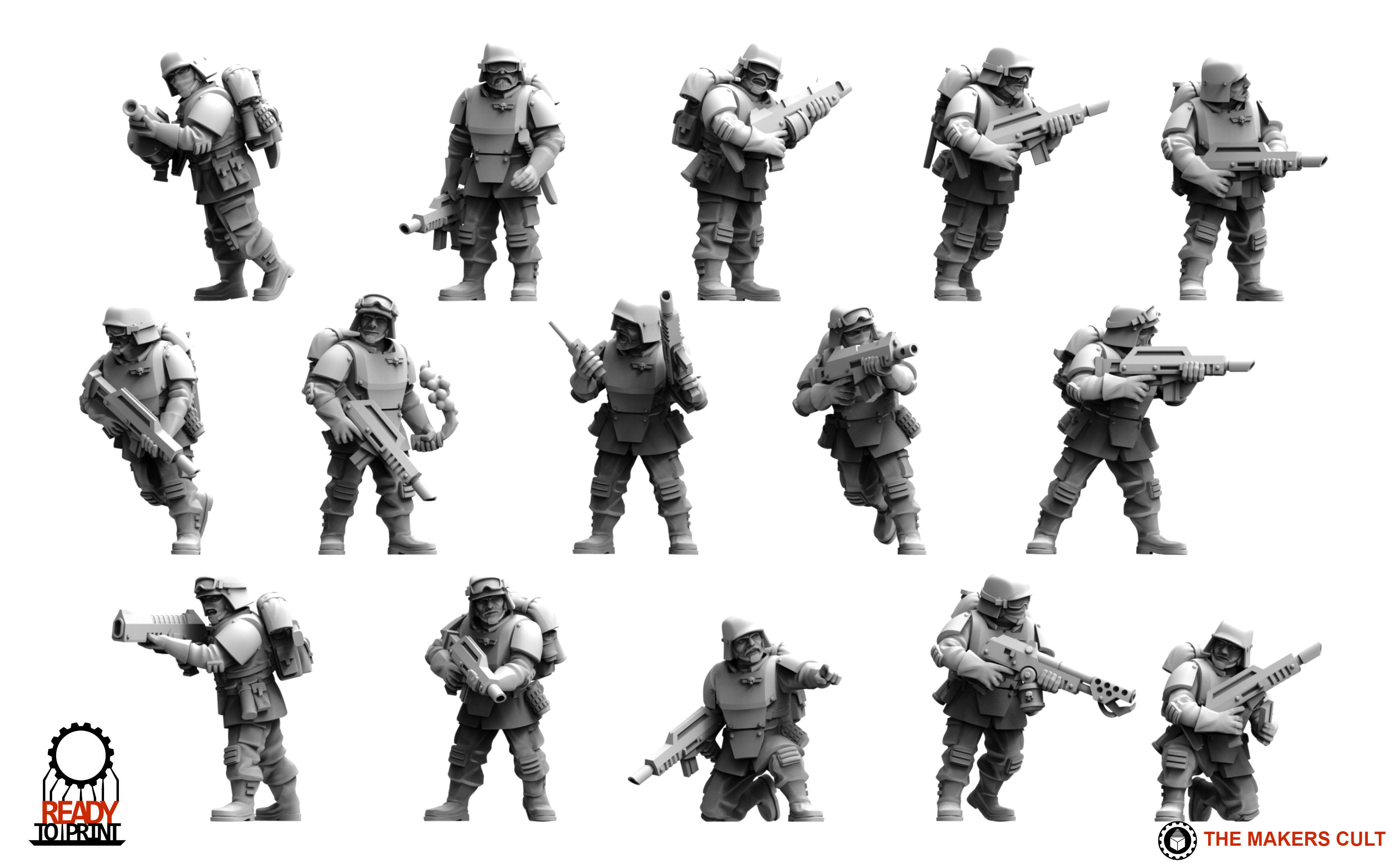 Universal Guard - Infantry Builder 3D print model_17