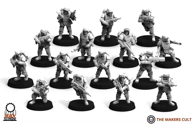 Universal Guard - Infantry Builder 3D print model