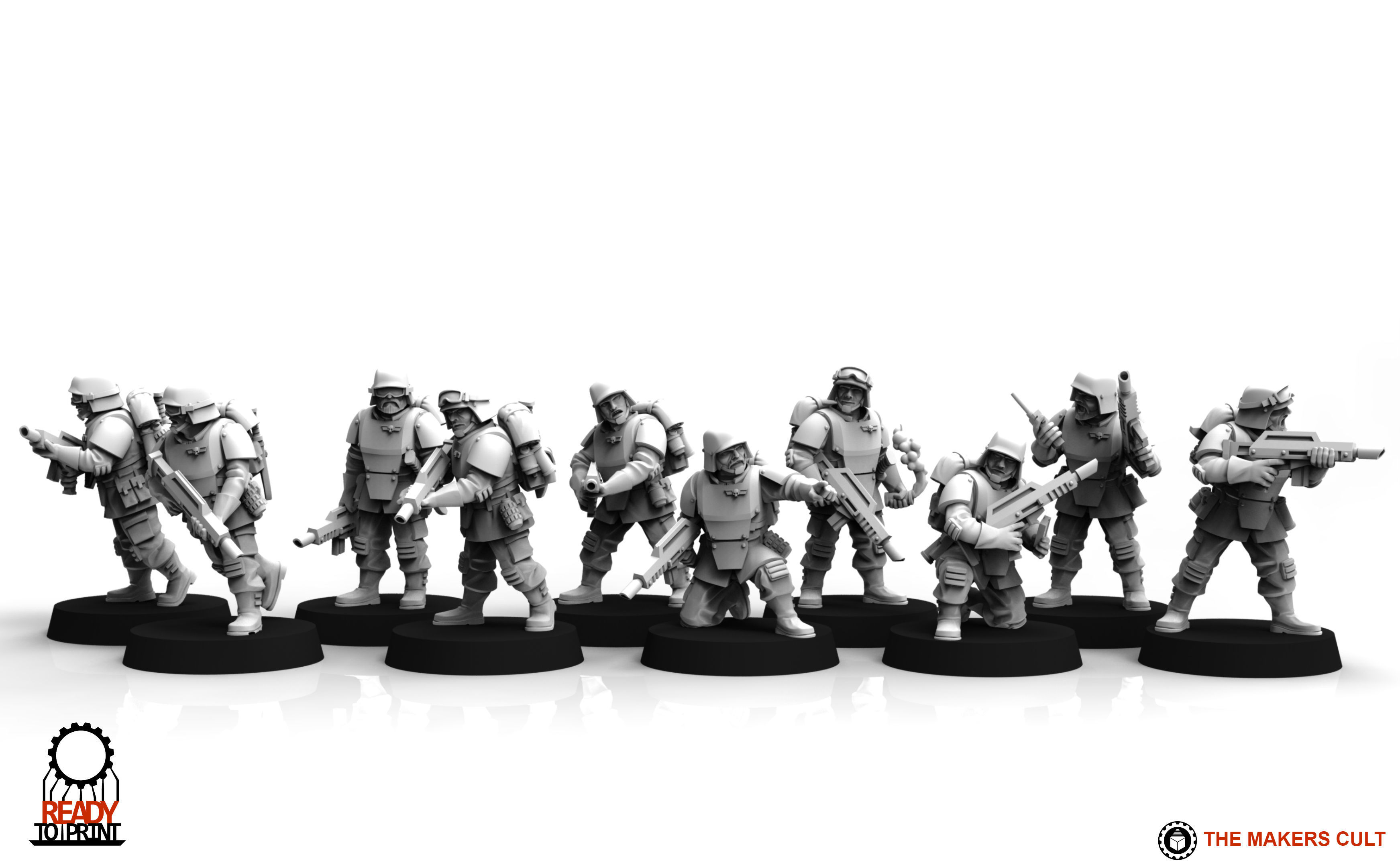 Universal Guard - Infantry Builder 3D print model_19