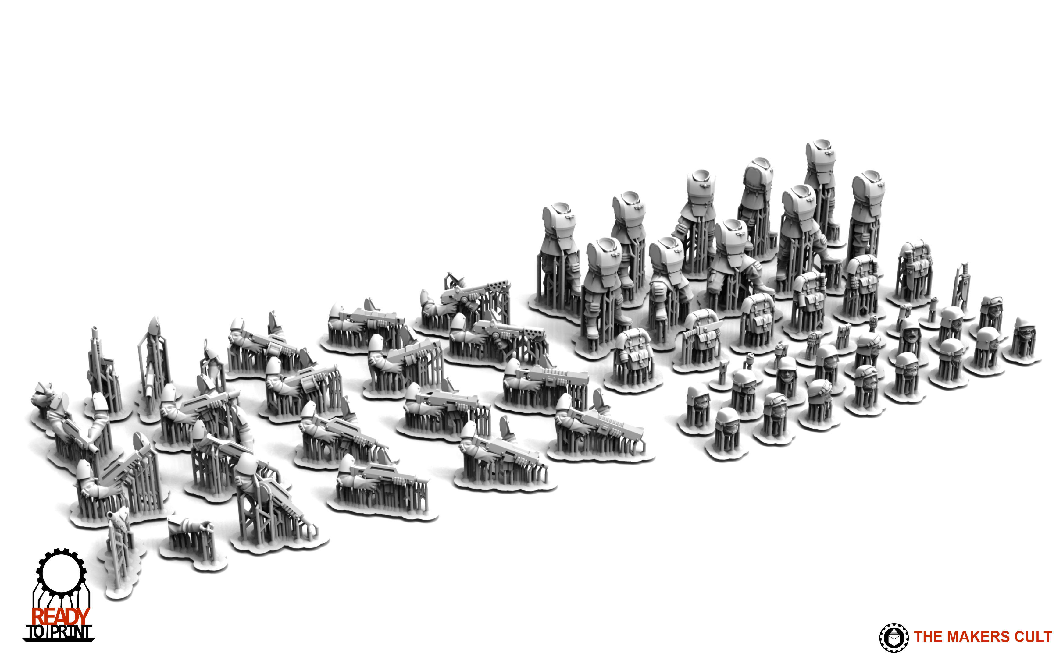 Universal Guard - Infantry Builder 3D print model_11