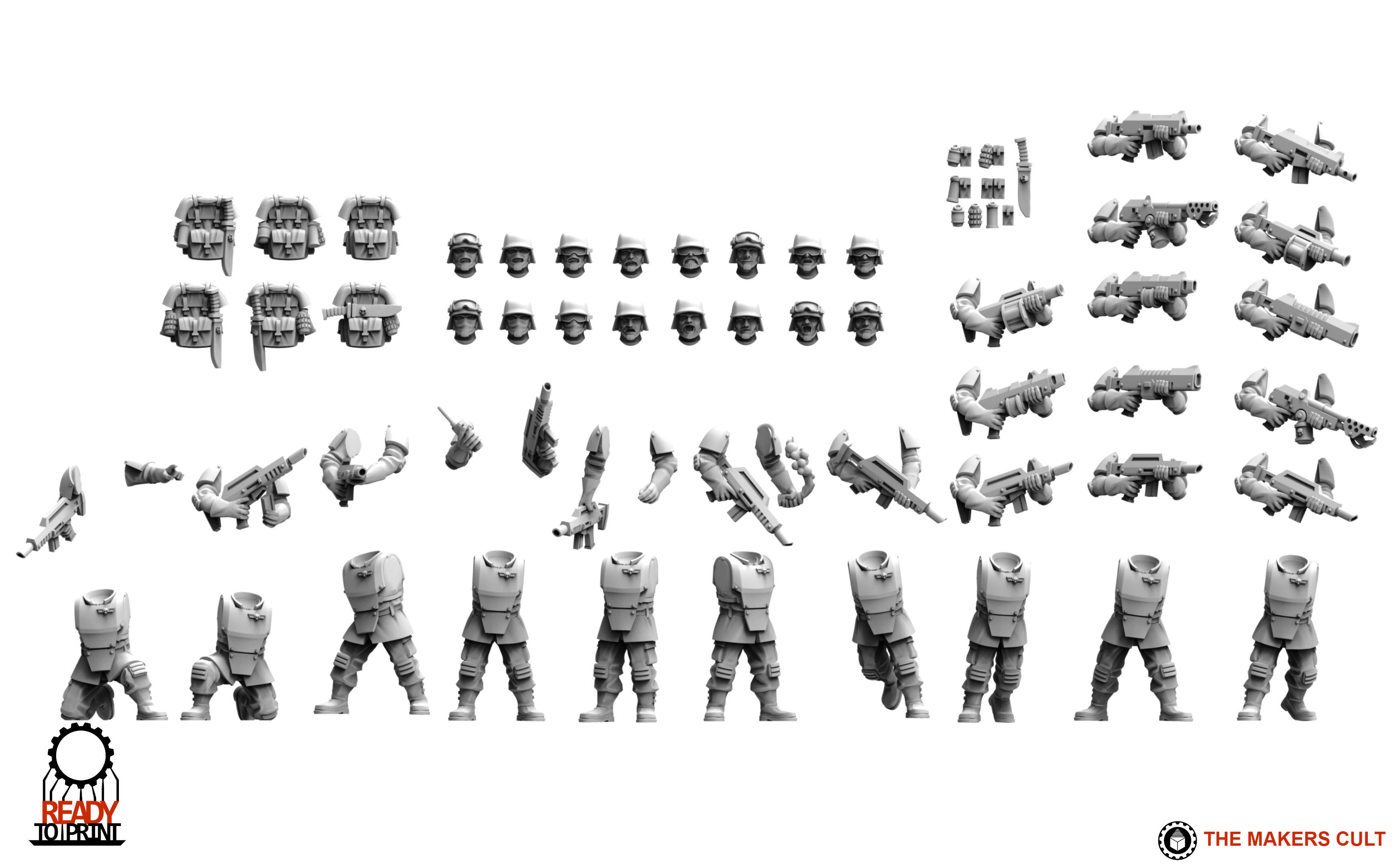 Universal Guard - Infantry Builder 3D print model_2