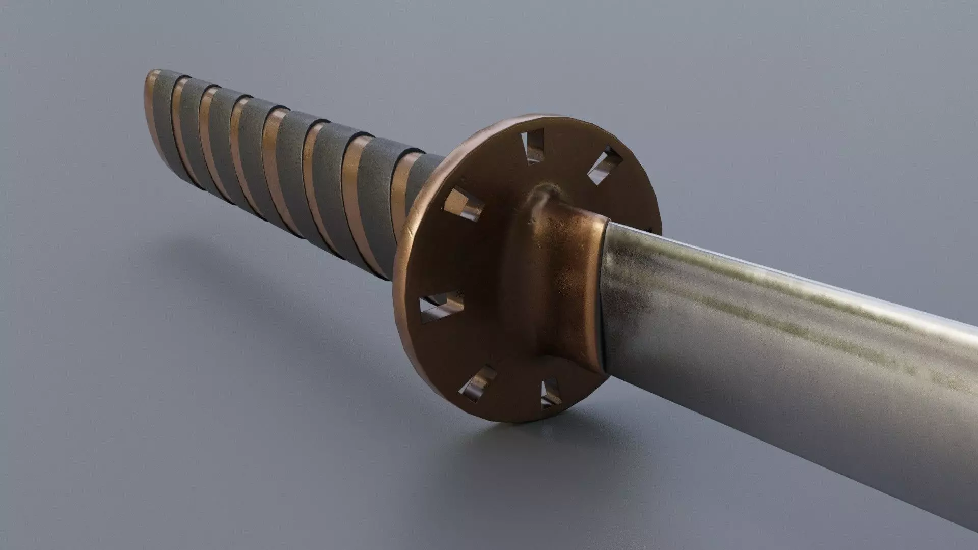 Katana Sword 3D model_0