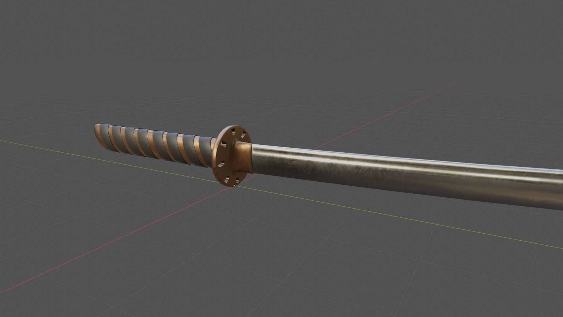 Katana Sword 3D model_2