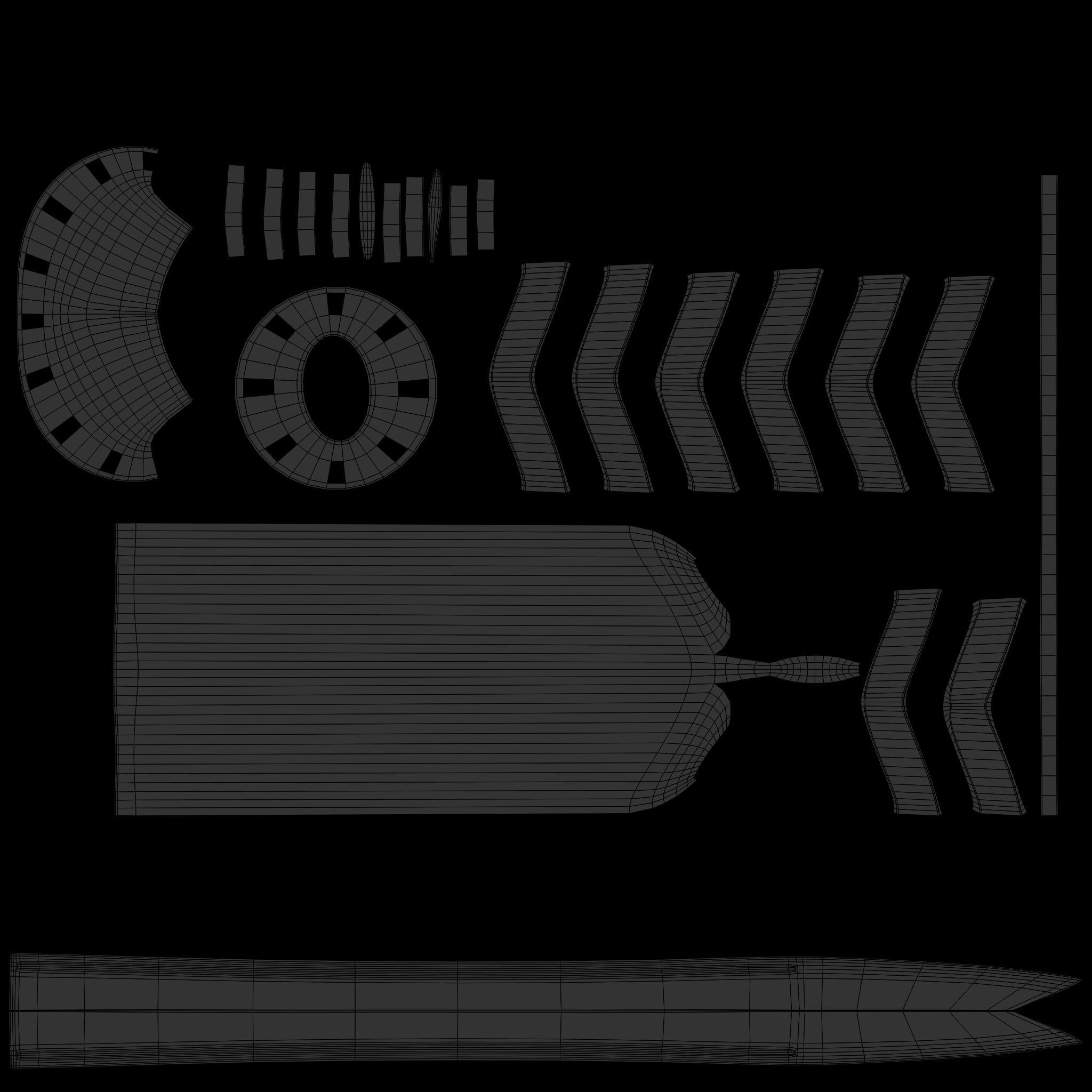 Katana Sword 3D model_9