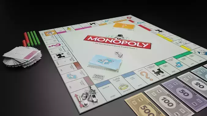Monopoly 3D model 3D model