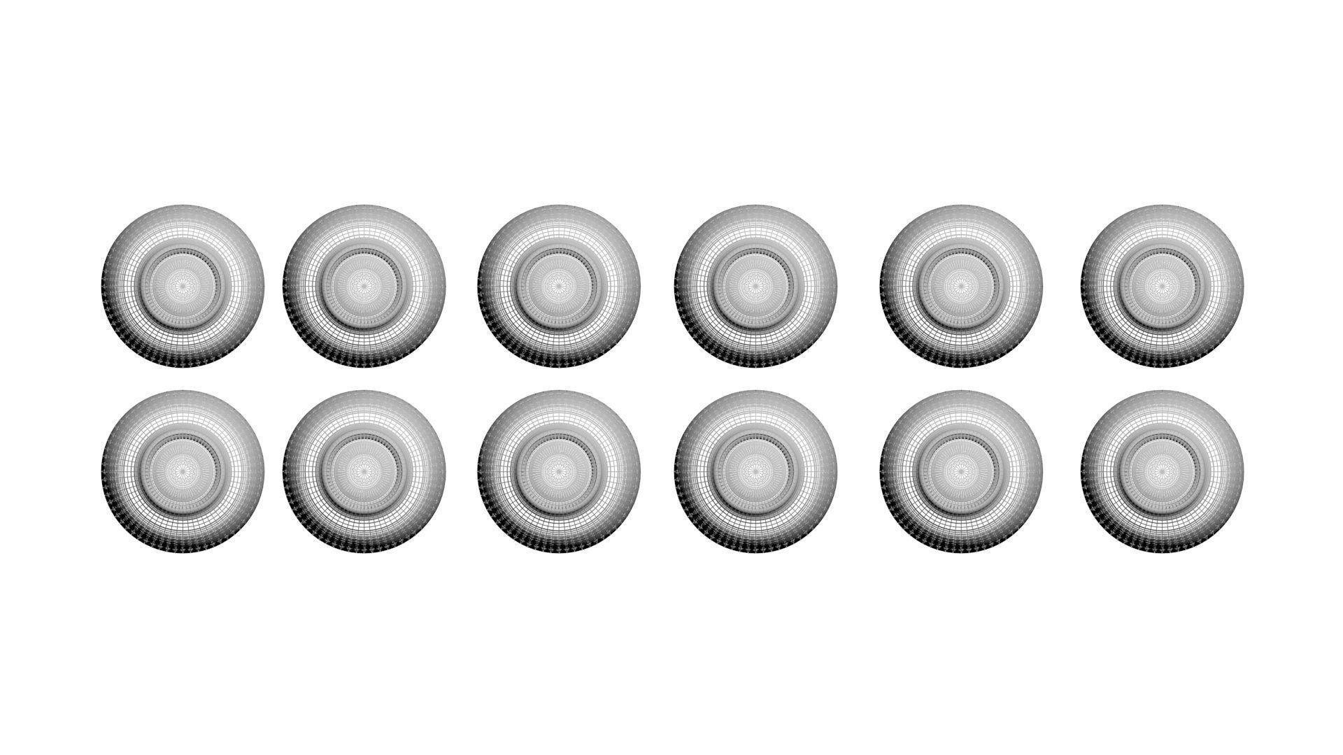 Colored Glass Bottles Set 3D model_27