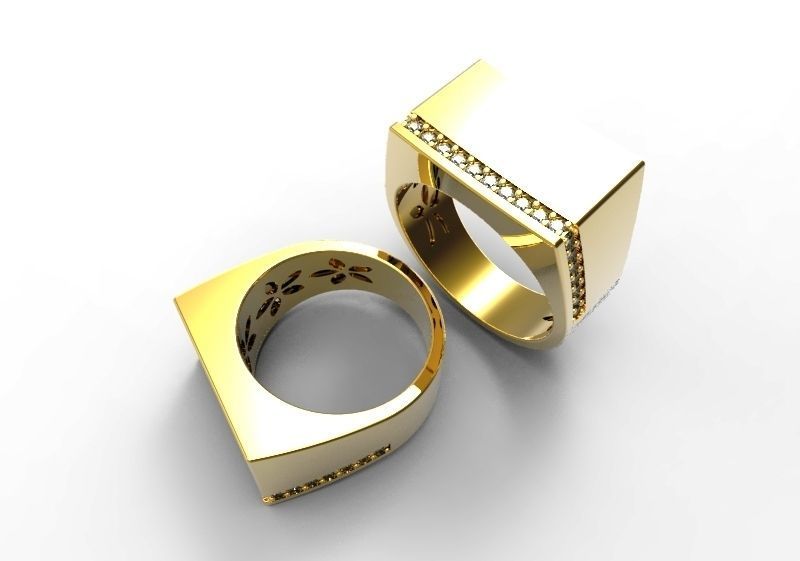 Fashion ring 3D print model_1