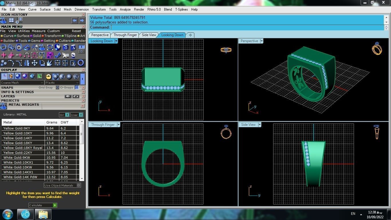 Fashion ring 3D print model_2