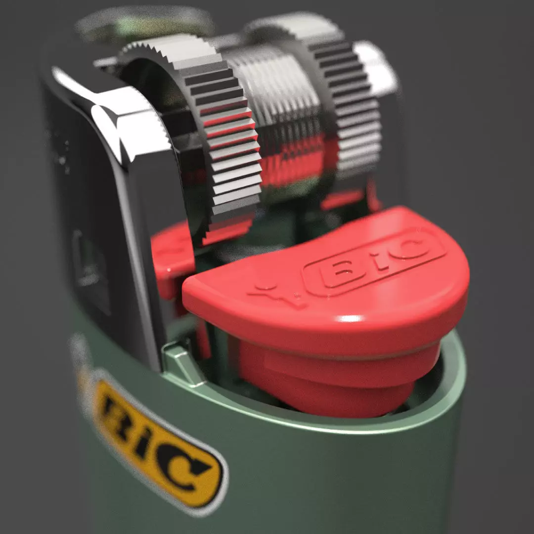 Bic Lighter 3D print model_0