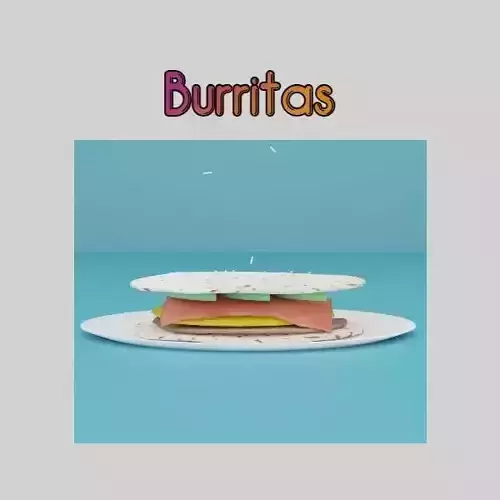 Honduran Burritas Low-poly 3D model