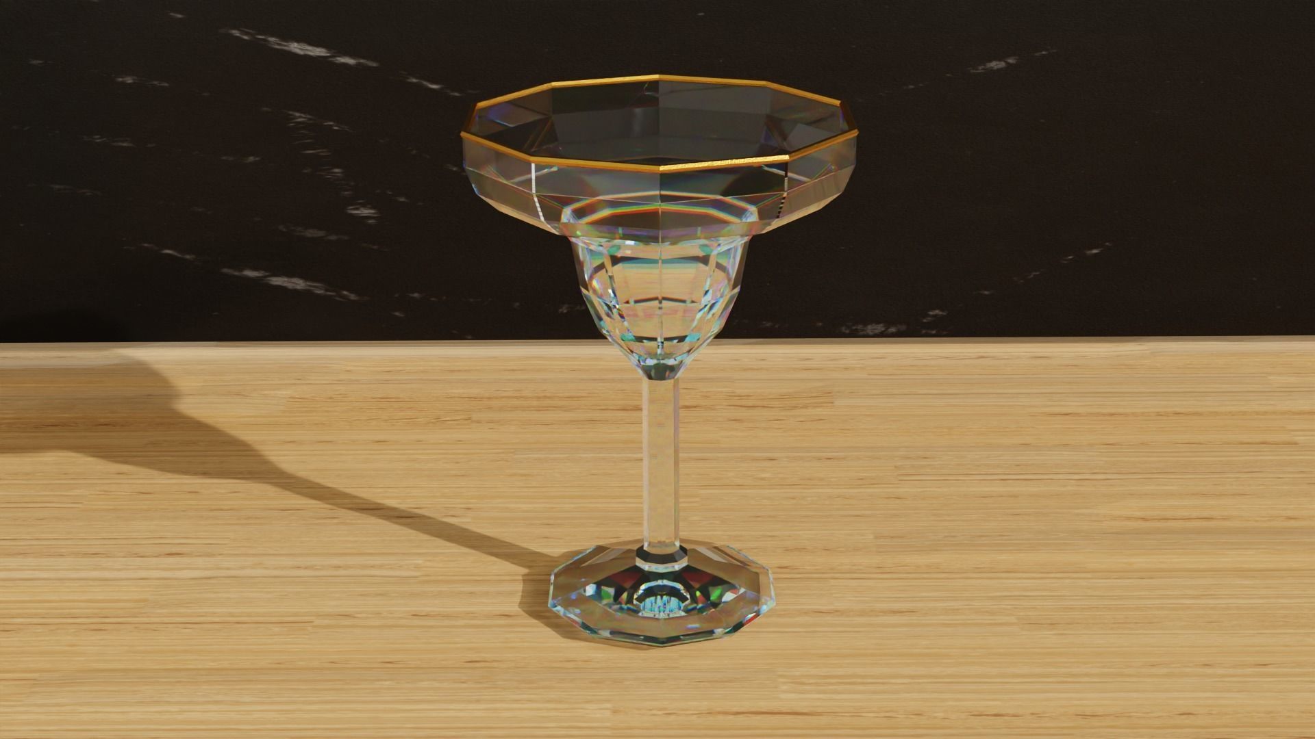 Geometric Glass Colection Low-poly 3D model_8