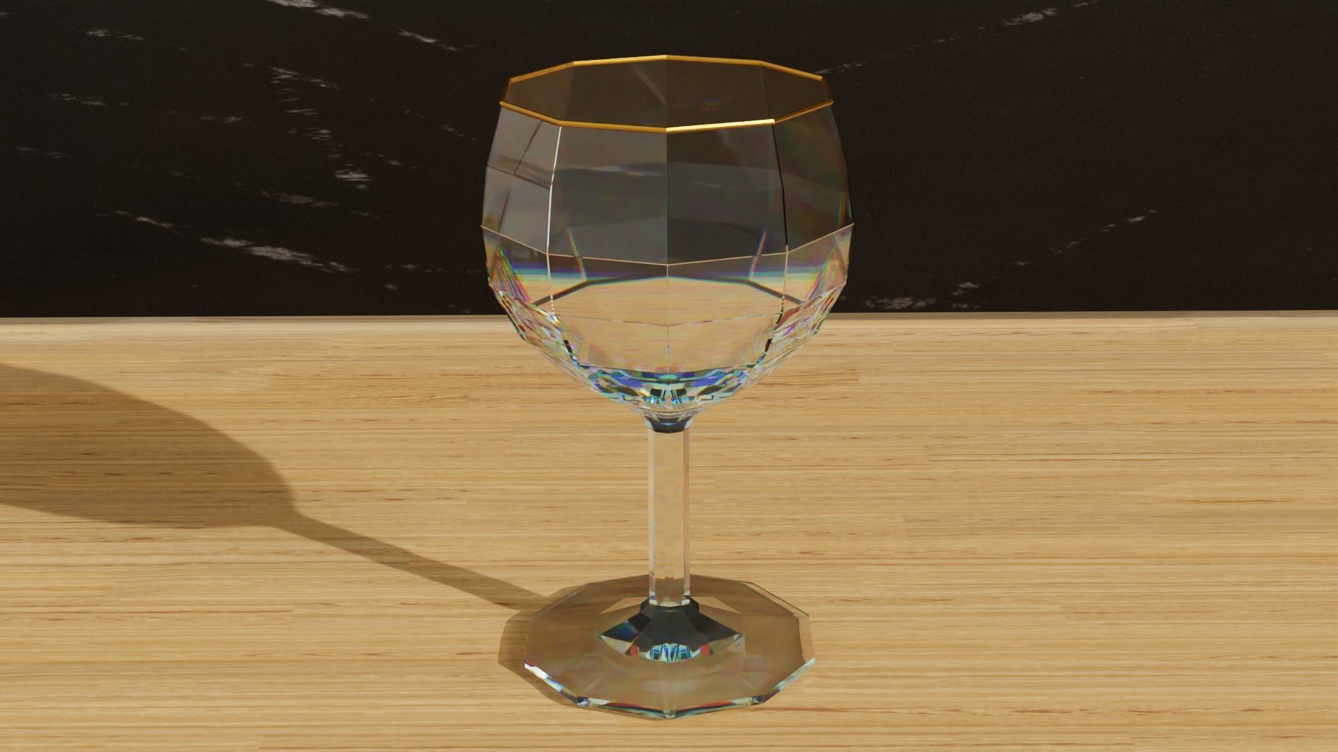 Geometric Glass Colection Low-poly 3D model_6
