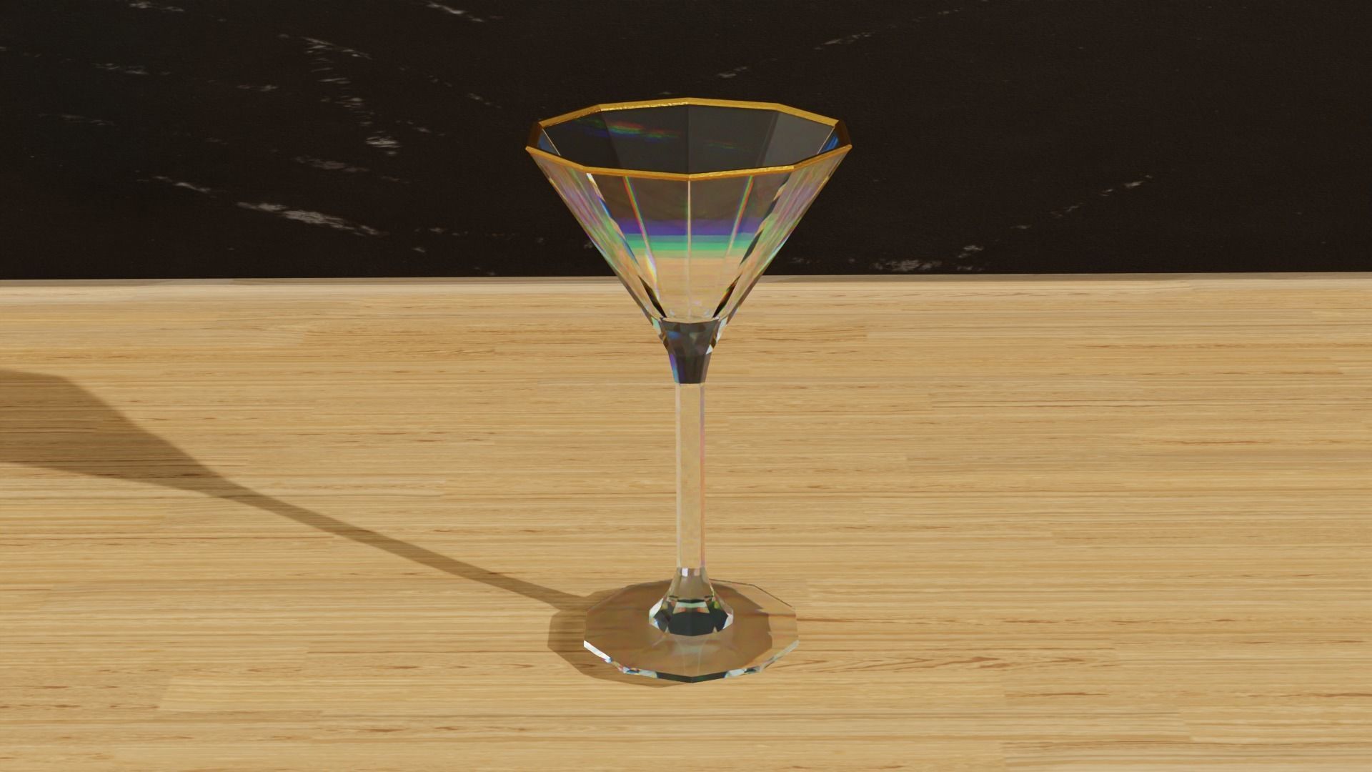 Geometric Glass Colection Low-poly 3D model_3