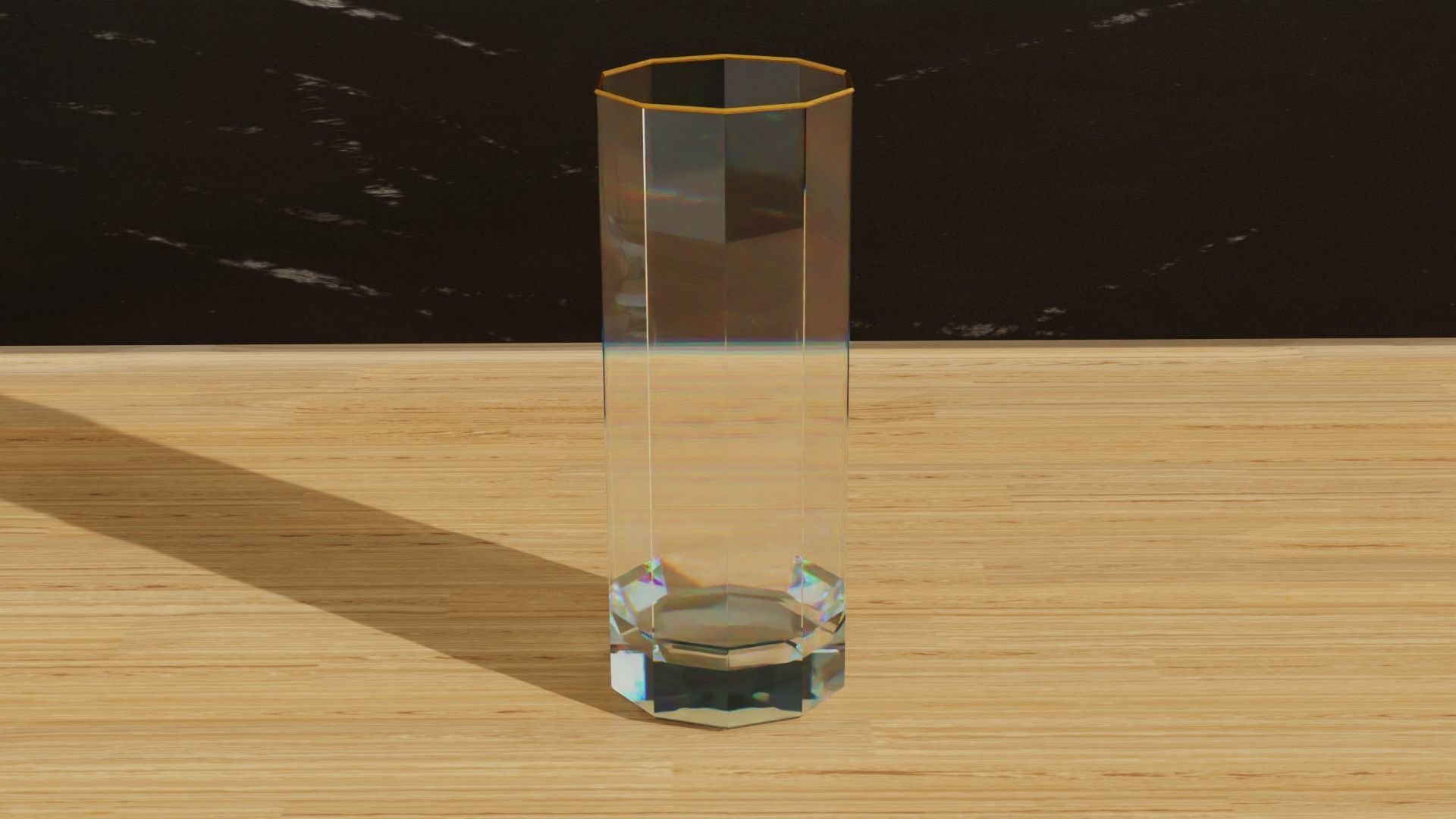 Geometric Glass Colection Low-poly 3D model_5