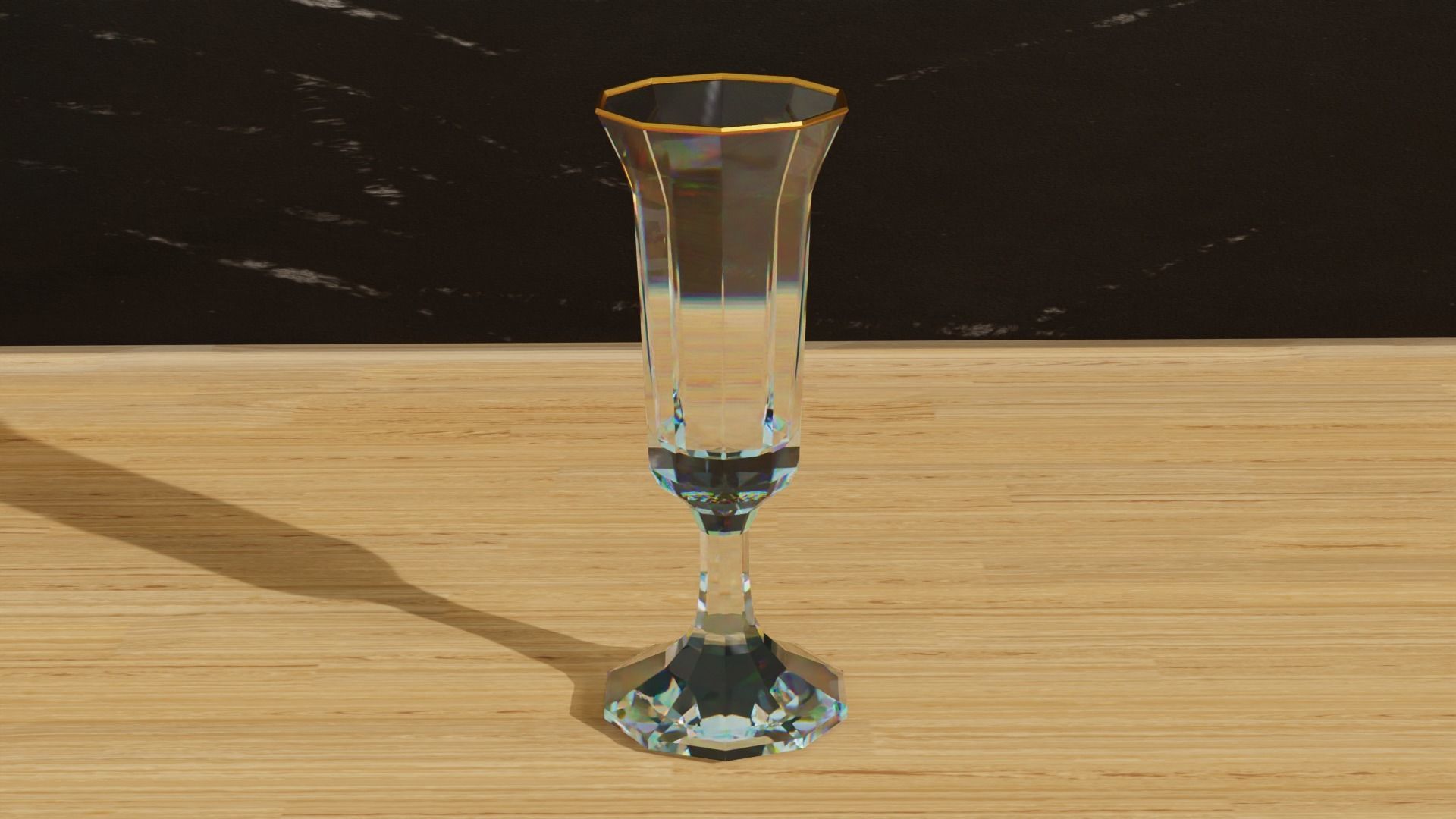 Geometric Glass Colection Low-poly 3D model_4