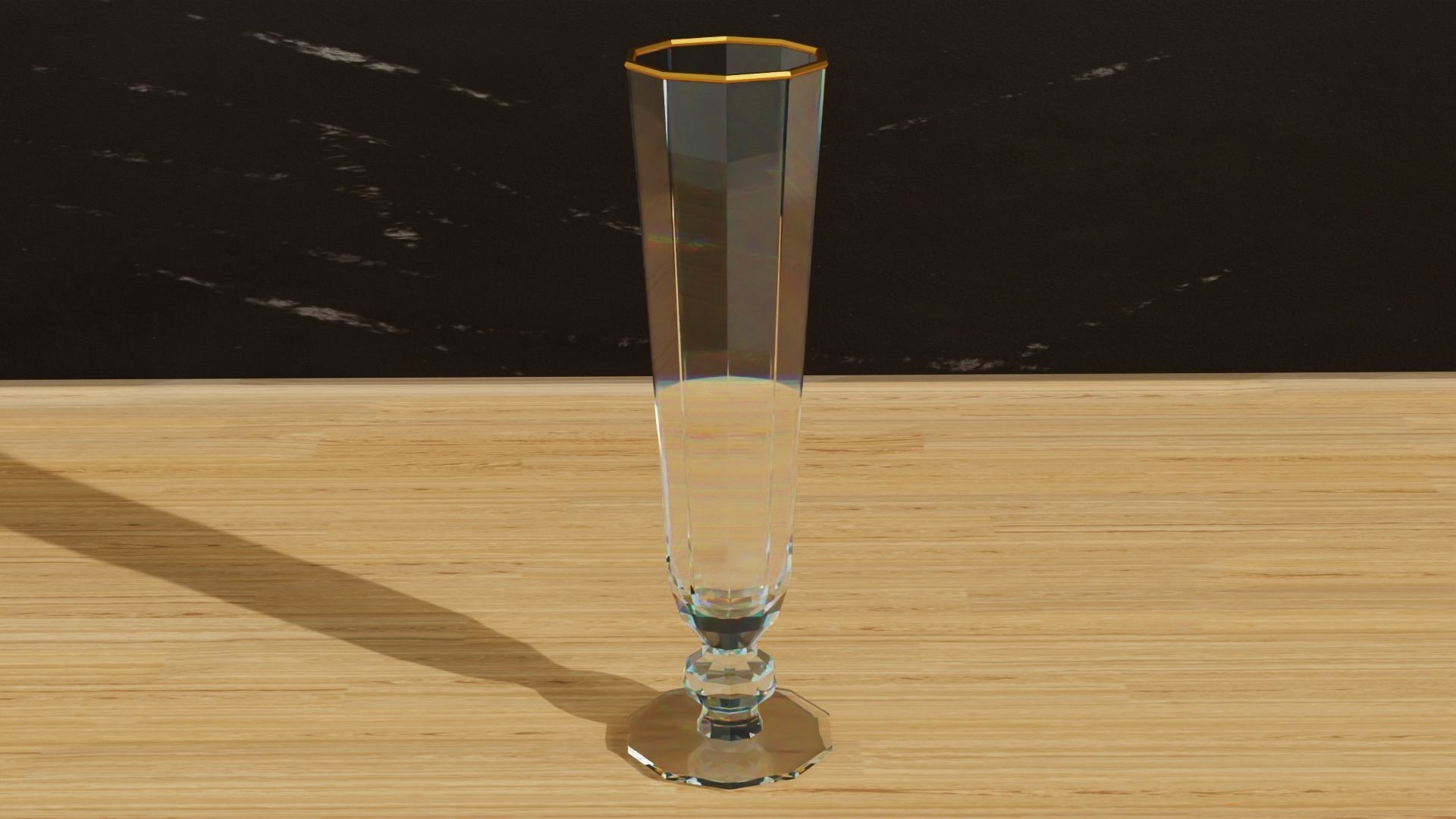 Geometric Glass Colection Low-poly 3D model_10