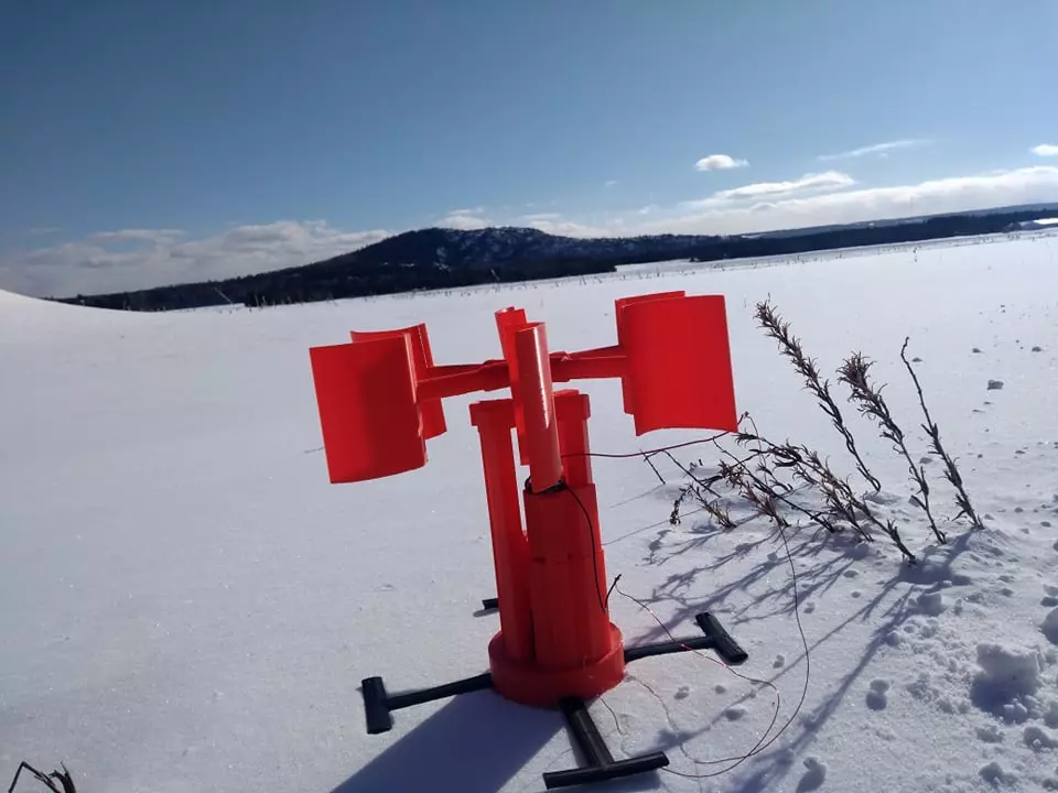 Bi-Generator vertical wind turbine device Free 3D print model