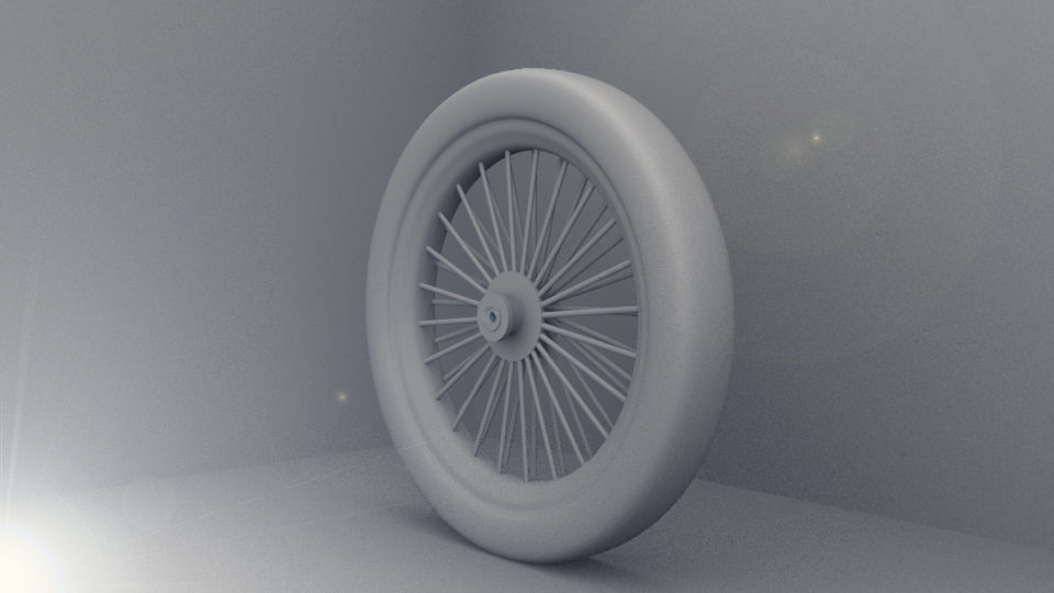 stylized motorcycle Low-poly 3D model_7