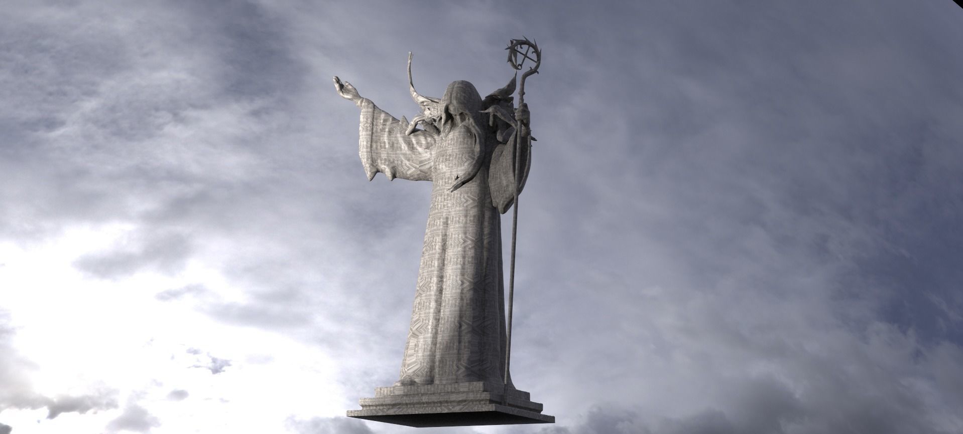 Druid Shaman 1  3D model_1